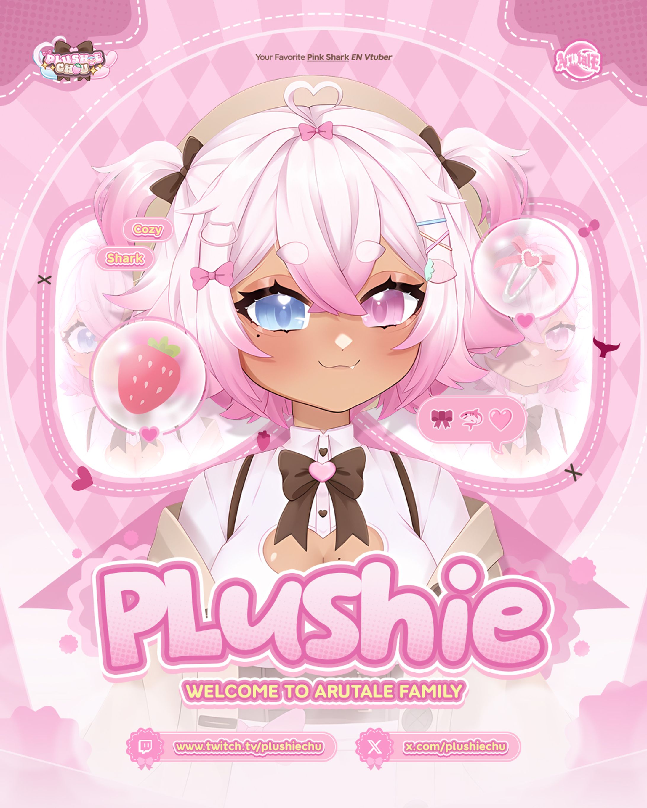 Introduction Poster Design Commission - Plushie [Arutale] [Vtuber]-1
