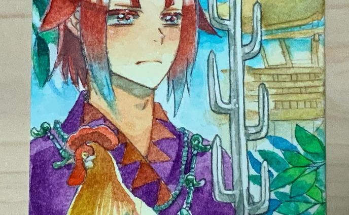 2021年に描いた絵のリメイク