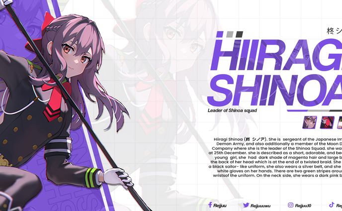 [Custom Deskmat Design] - Shinoa Hiiragi