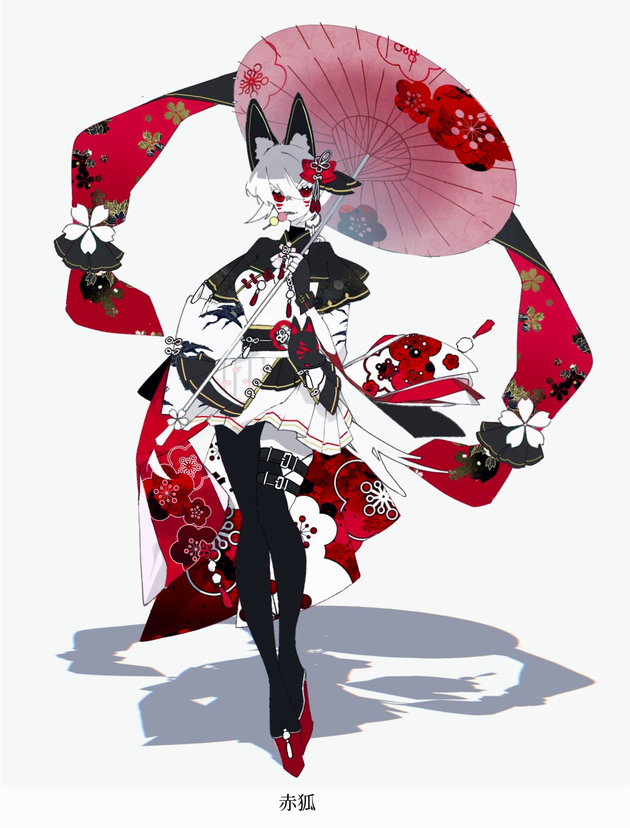 OC：狐モチーフキャラクタ-1