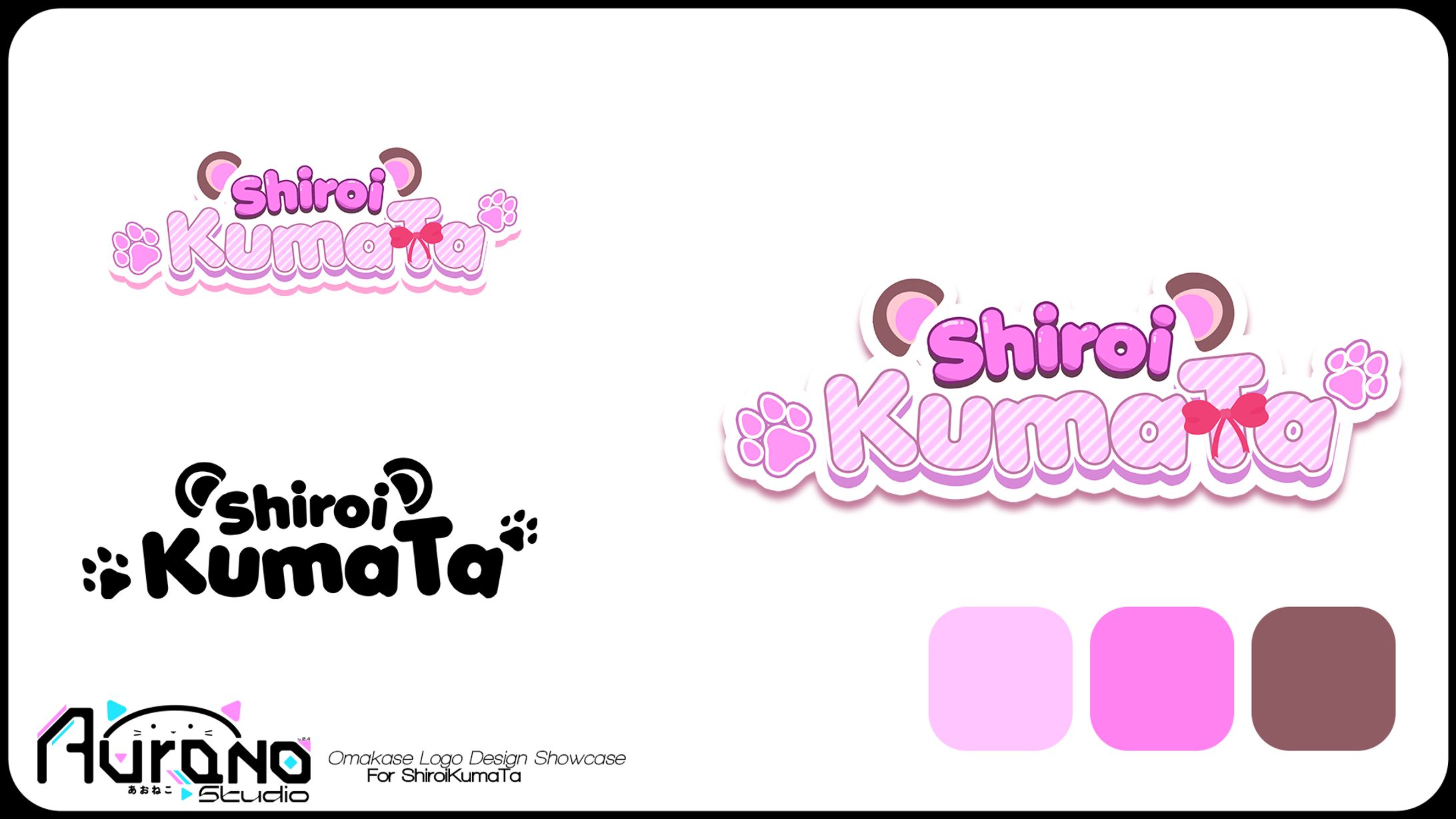 Shiroi Omakase Vtuber Logo Design-1