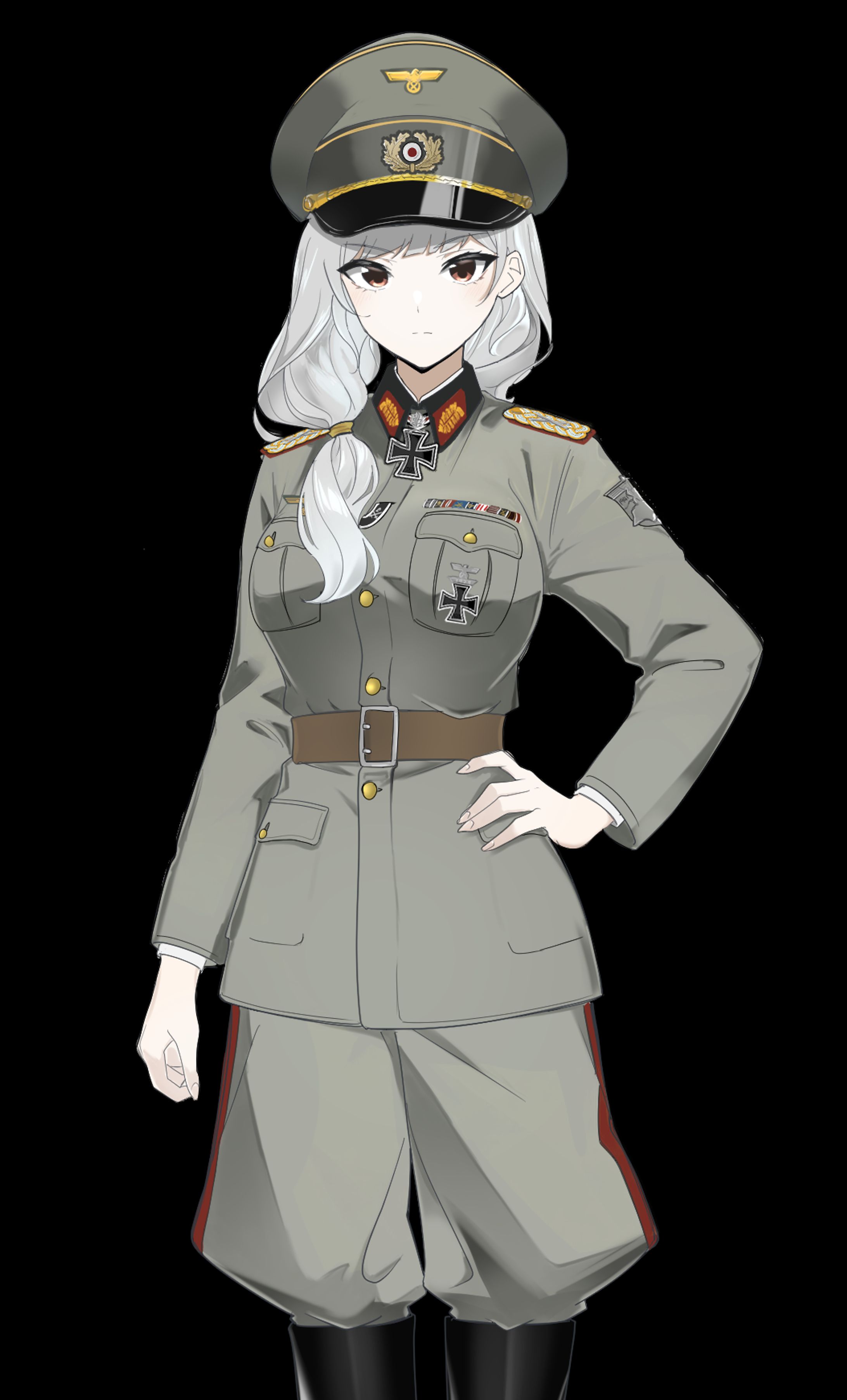 オリジナル軍服 立ち絵-1