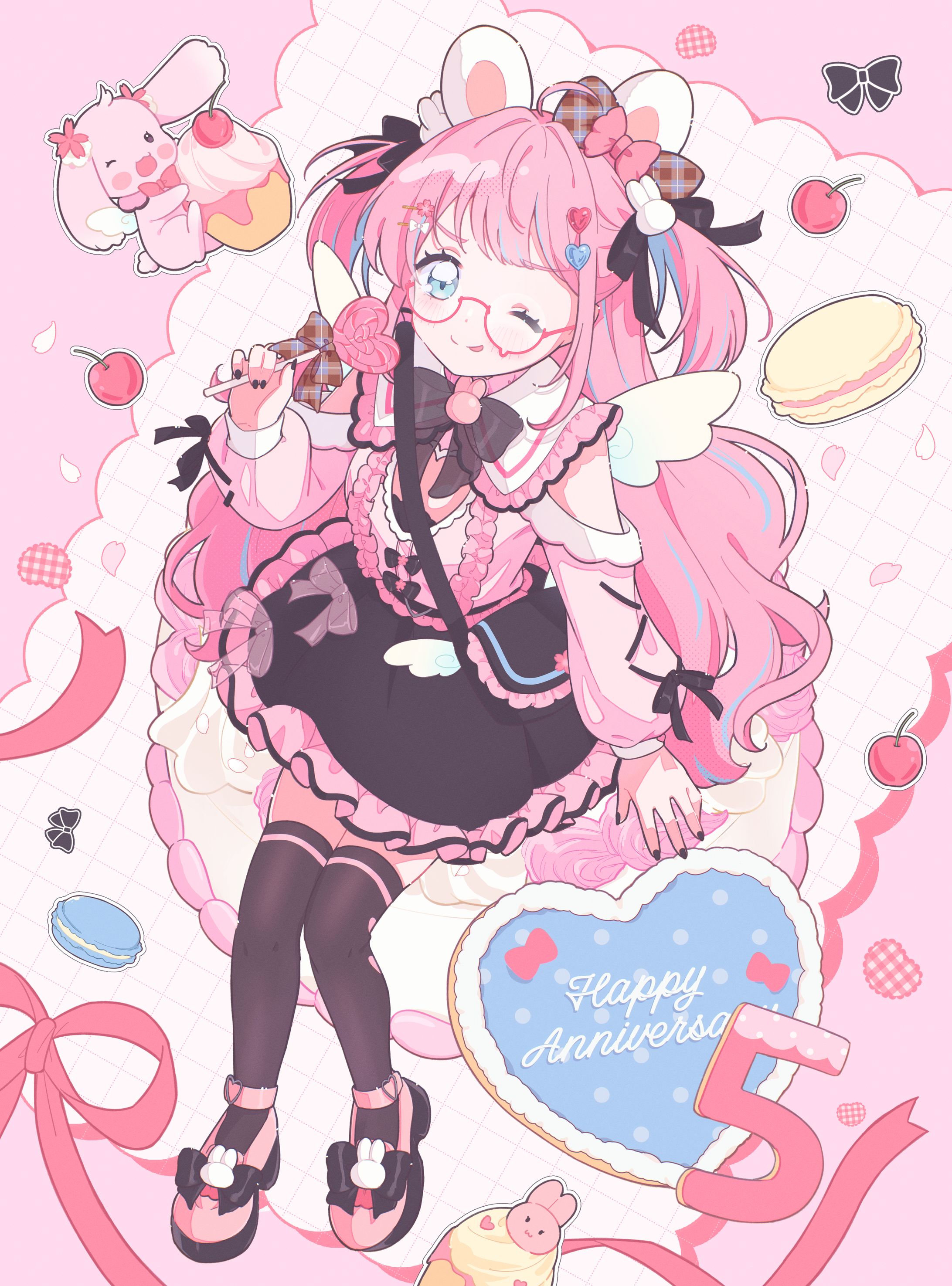 Vtuber 卯丸とあ様　グッズイラスト-1