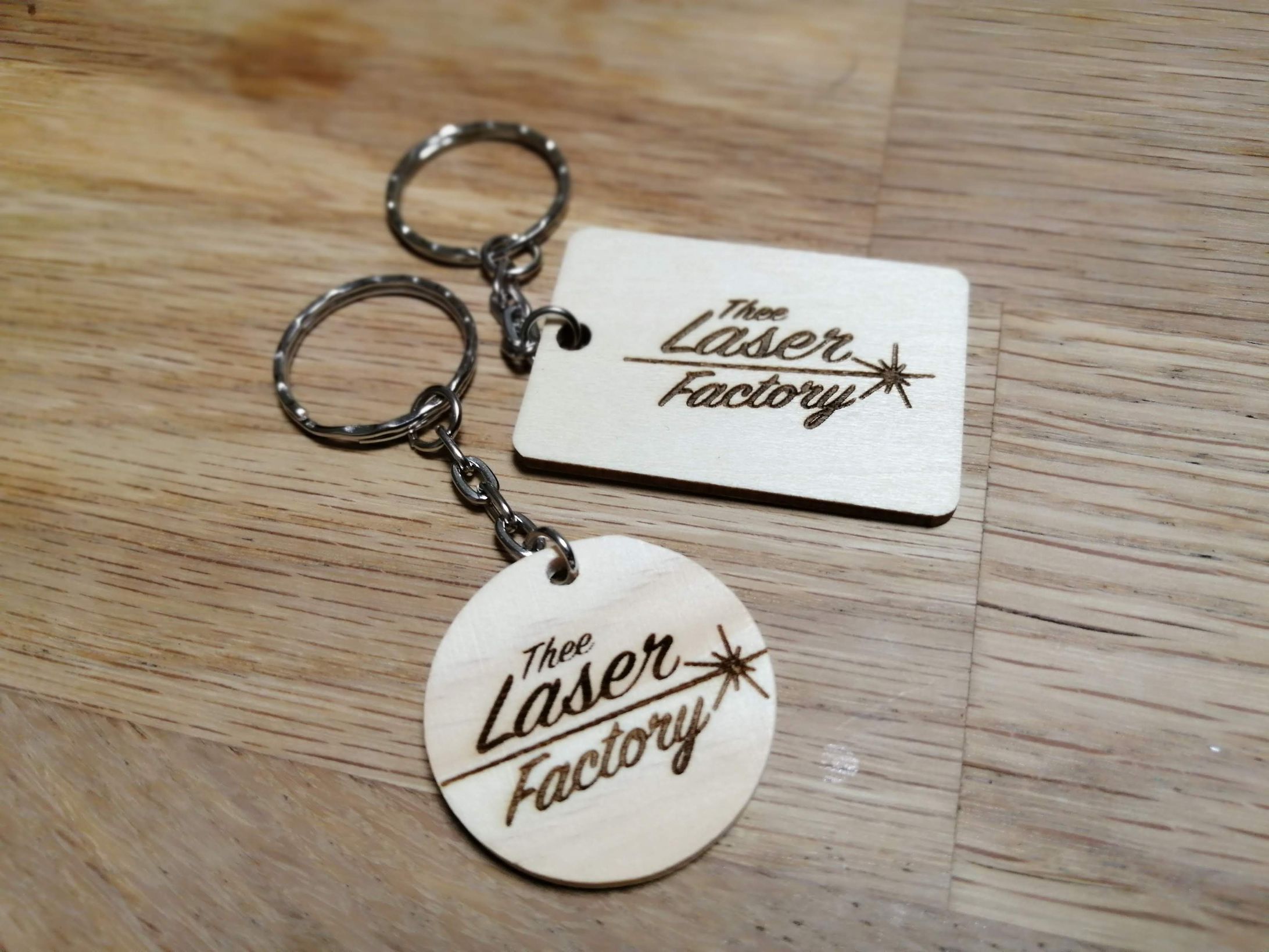 Laser｜ウッドキーホルダー-1