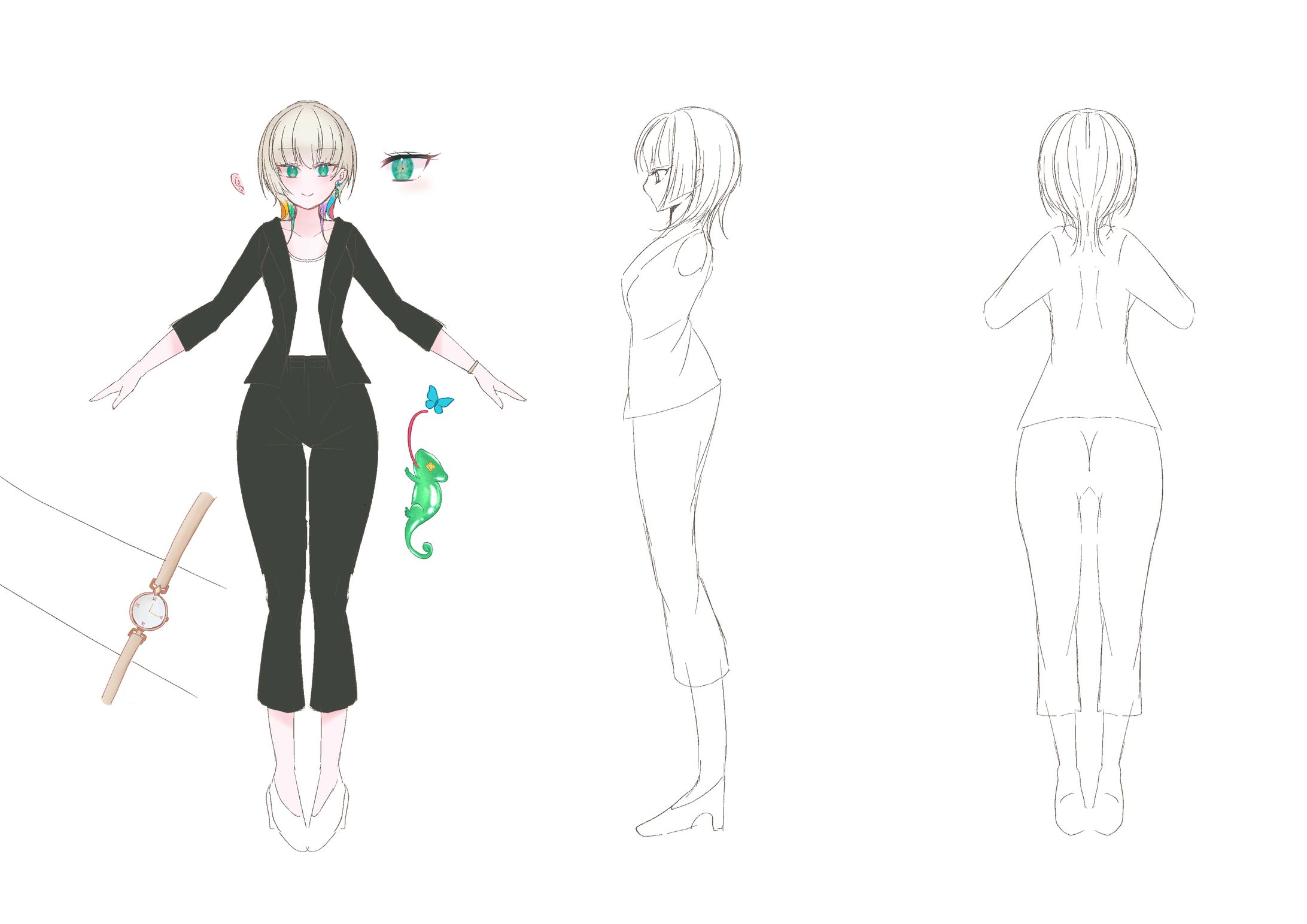 【企業】Vtuberキャラクターデザイン／パーツ分け-1