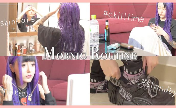 YouTubeサムネイル moaning routine