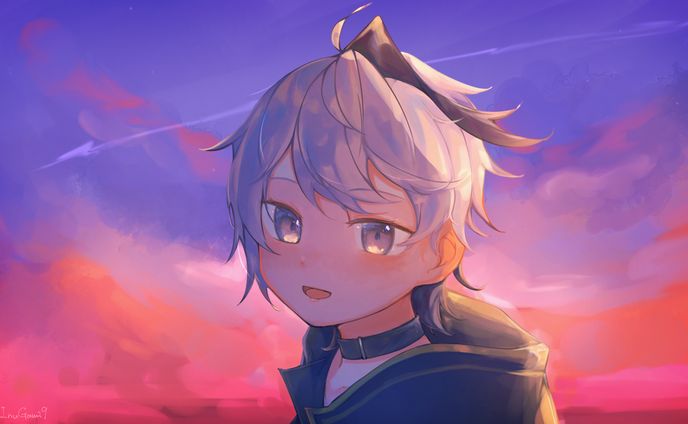 背景のあるイラスト