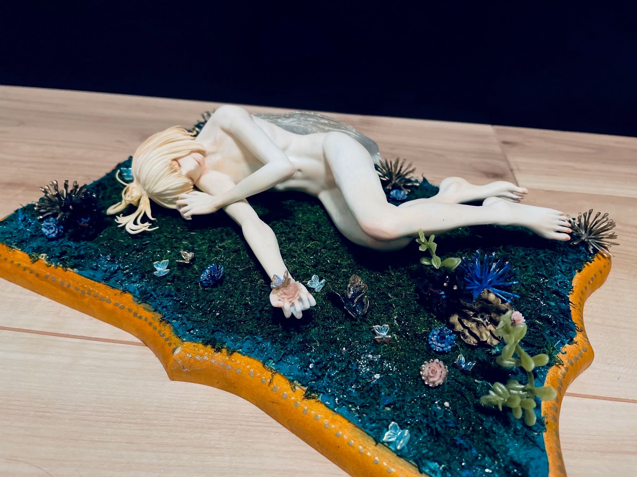 オベロン 蛹の姿/ガレージキット塗装-1