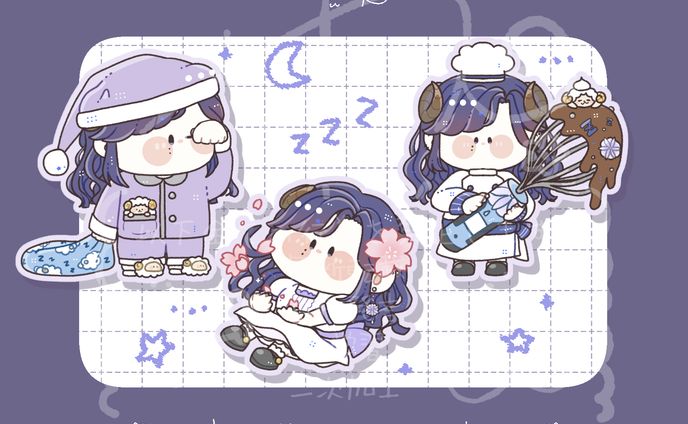 【ご依頼】量産SDイラスト/夢見めい様