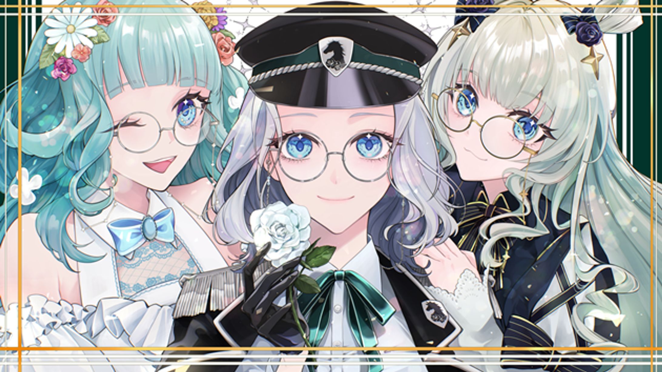 ♡翠緑マナ様◆3周年記念配信サムネイル･グッズイラスト-1