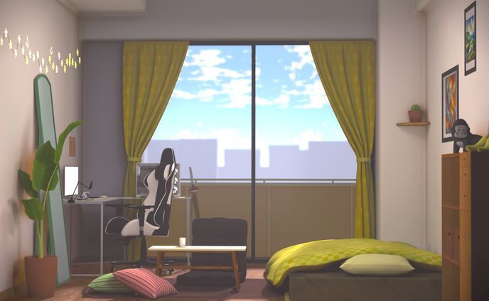 【かなぬんさん】配信用背景