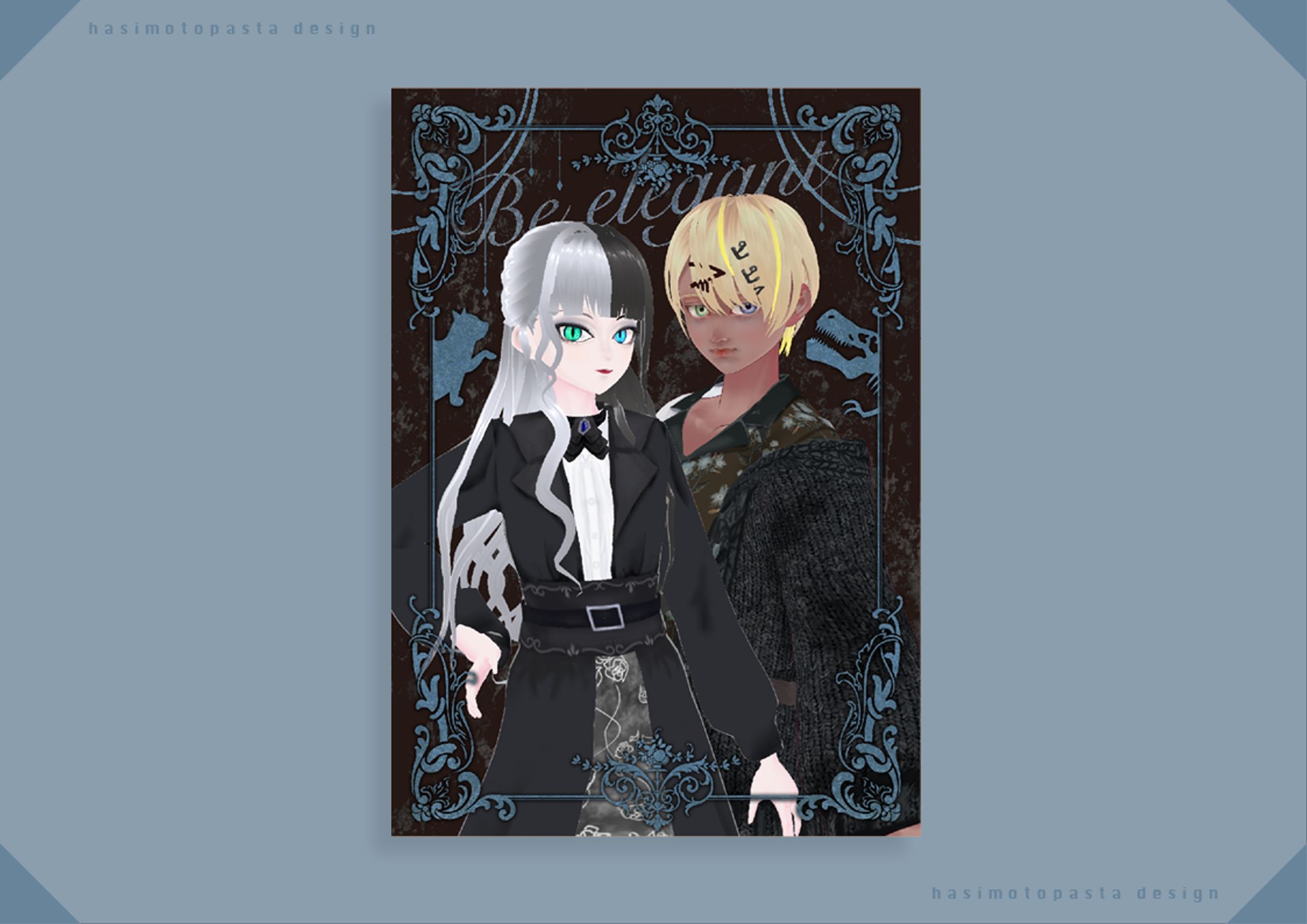 ちゃのとまCH様Vtuberセット（宣伝画像・ロゴ・雑談、ゲーム配信画面）-1