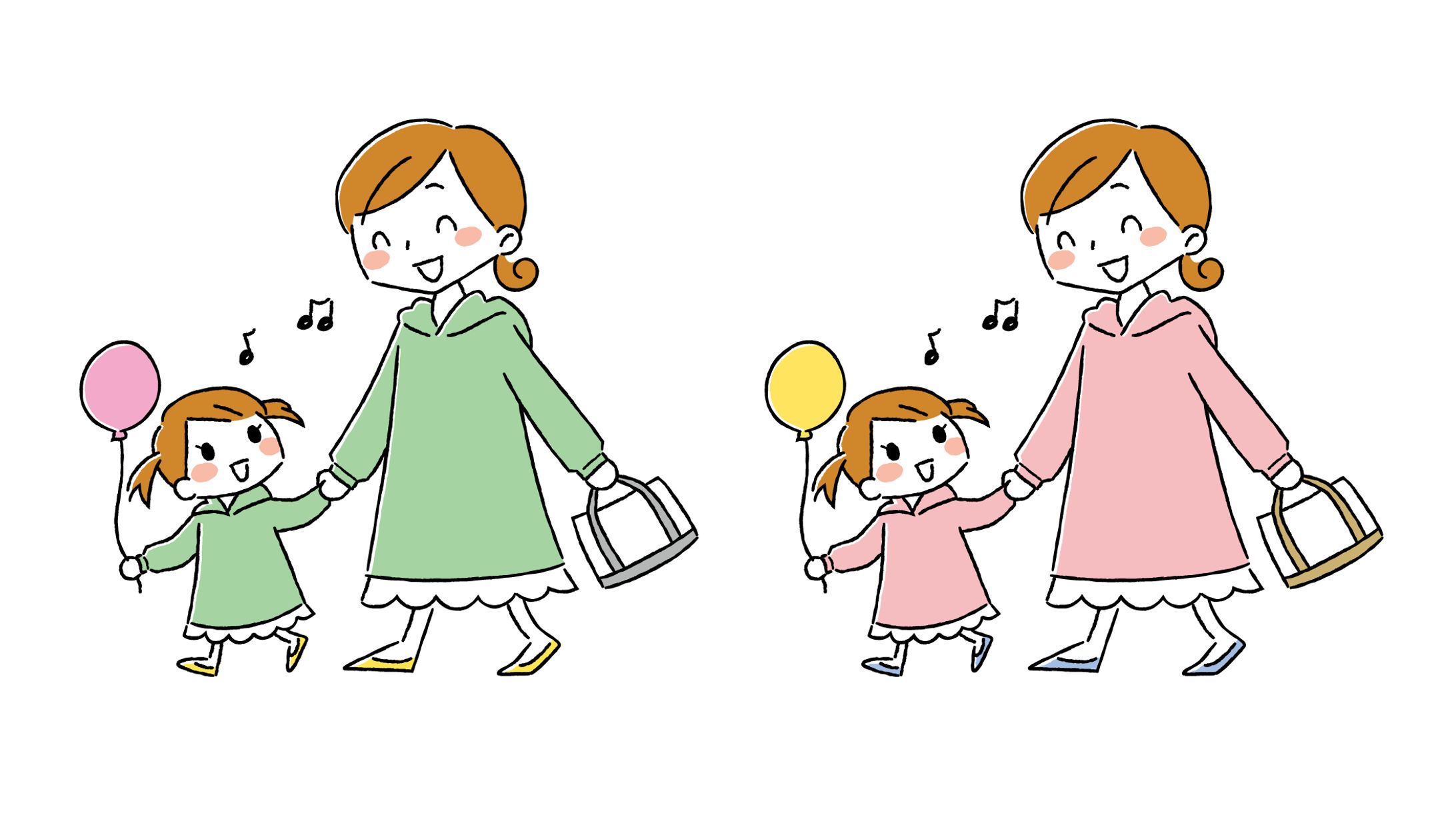 親子リンクコーデイラスト-1