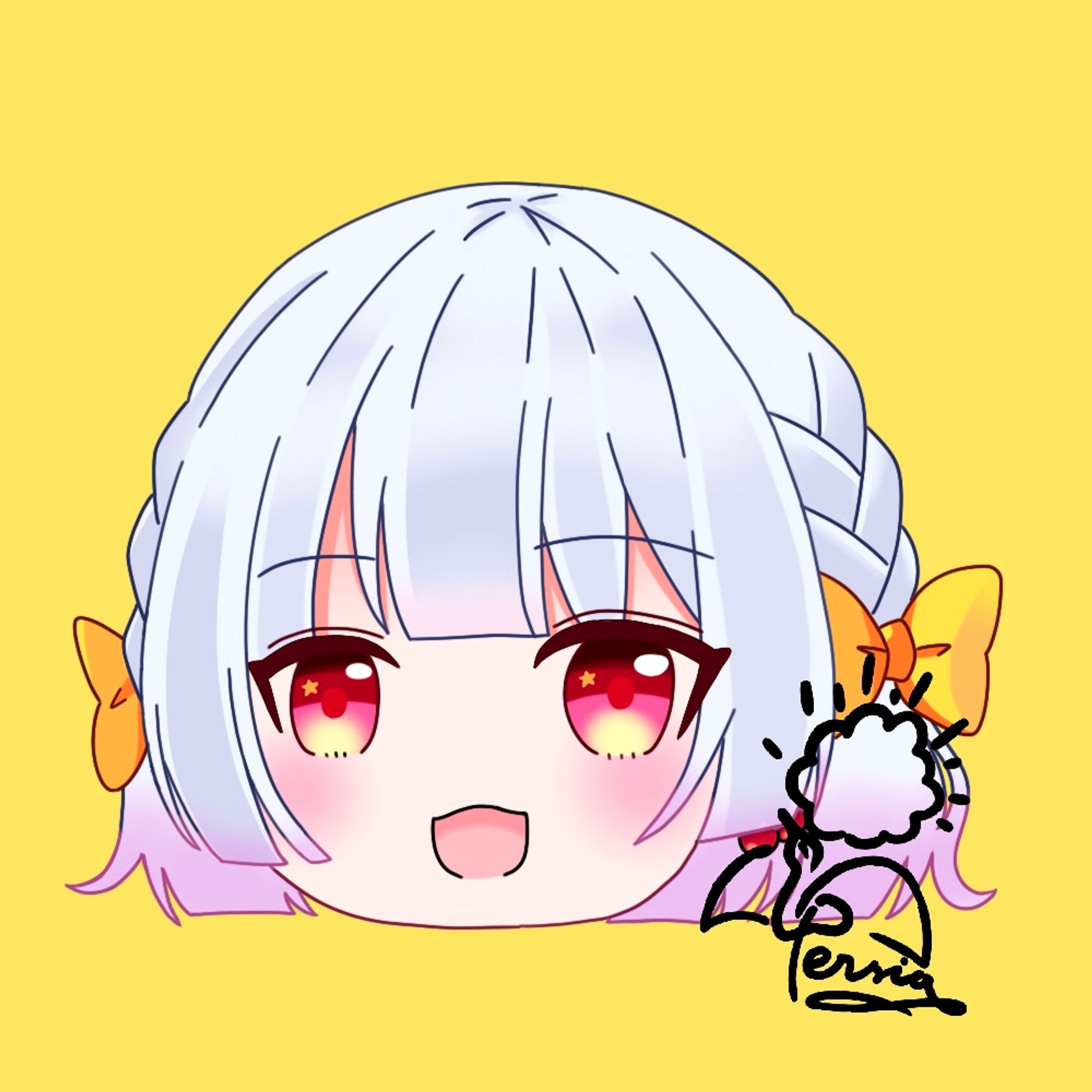 友利まつり様　お饅頭イラスト-1