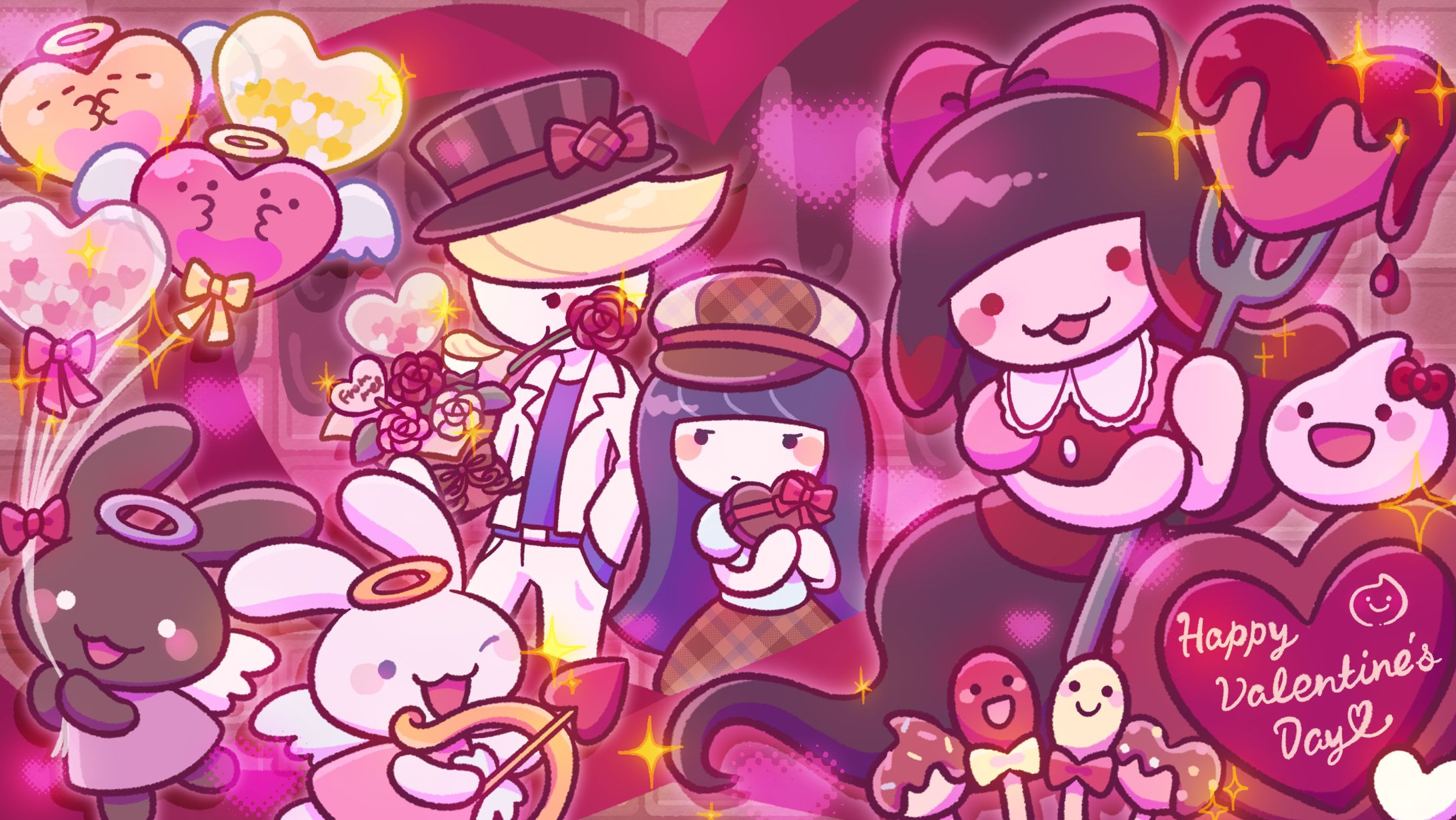 「ことだま日記 」2022_2月イベント「メルティスイート♡バレンタイン」家具・きせかえ・アイテムデザイン-1