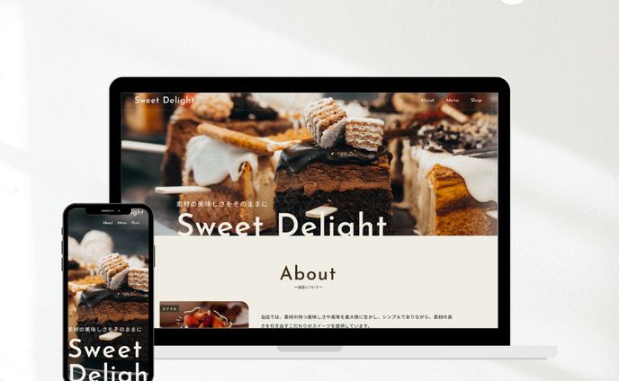 スイーツショップのデモサイト