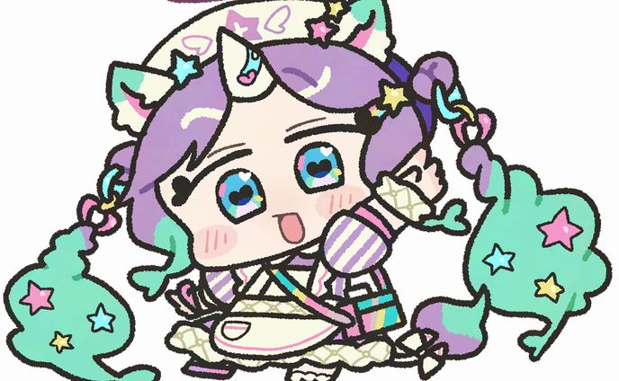 Vtuberデフォルメイラスト
