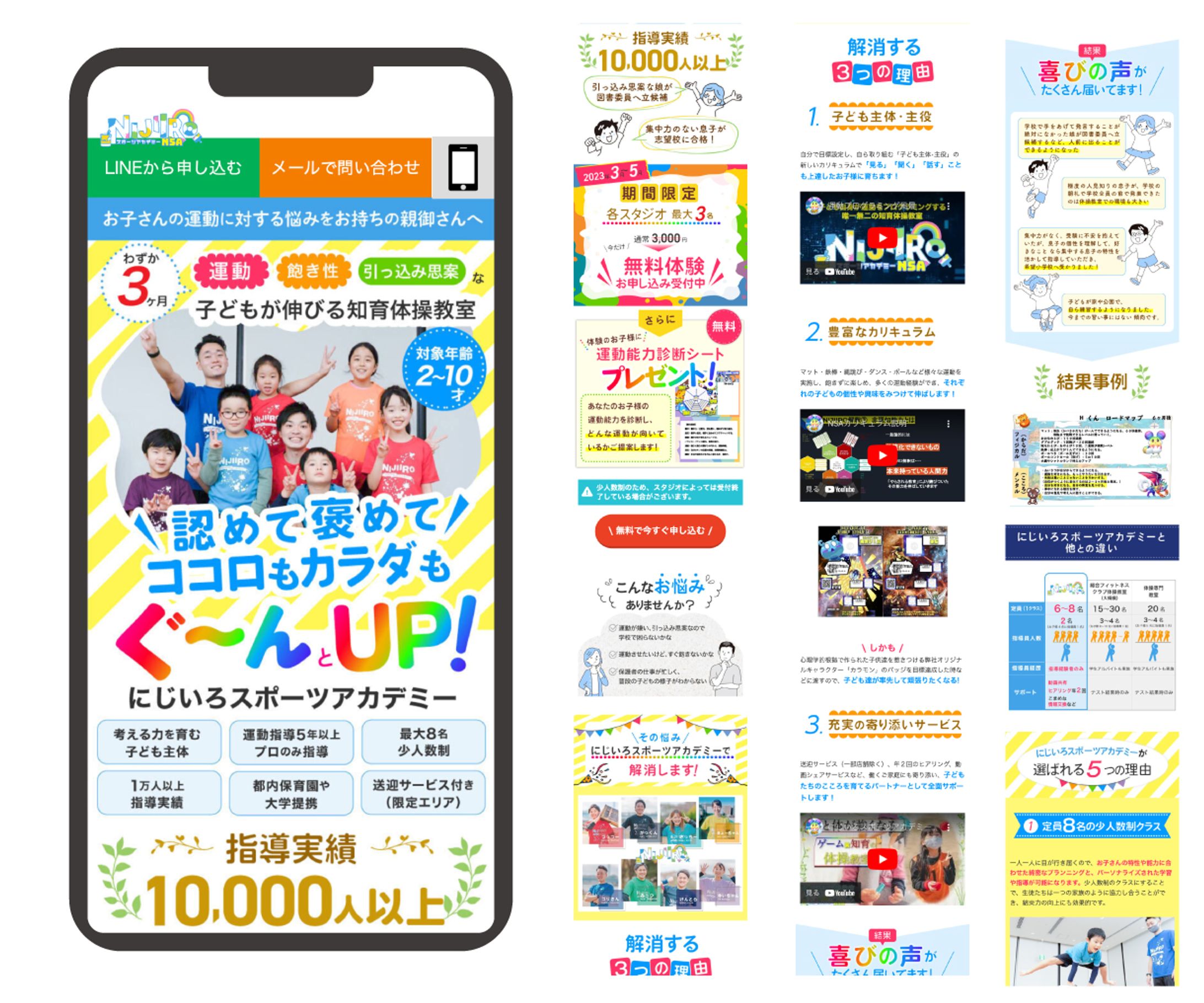 【実績】子ども体操教室 LP（ペライチ）-1