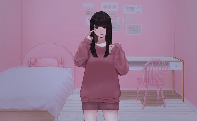 illust、厚塗り
