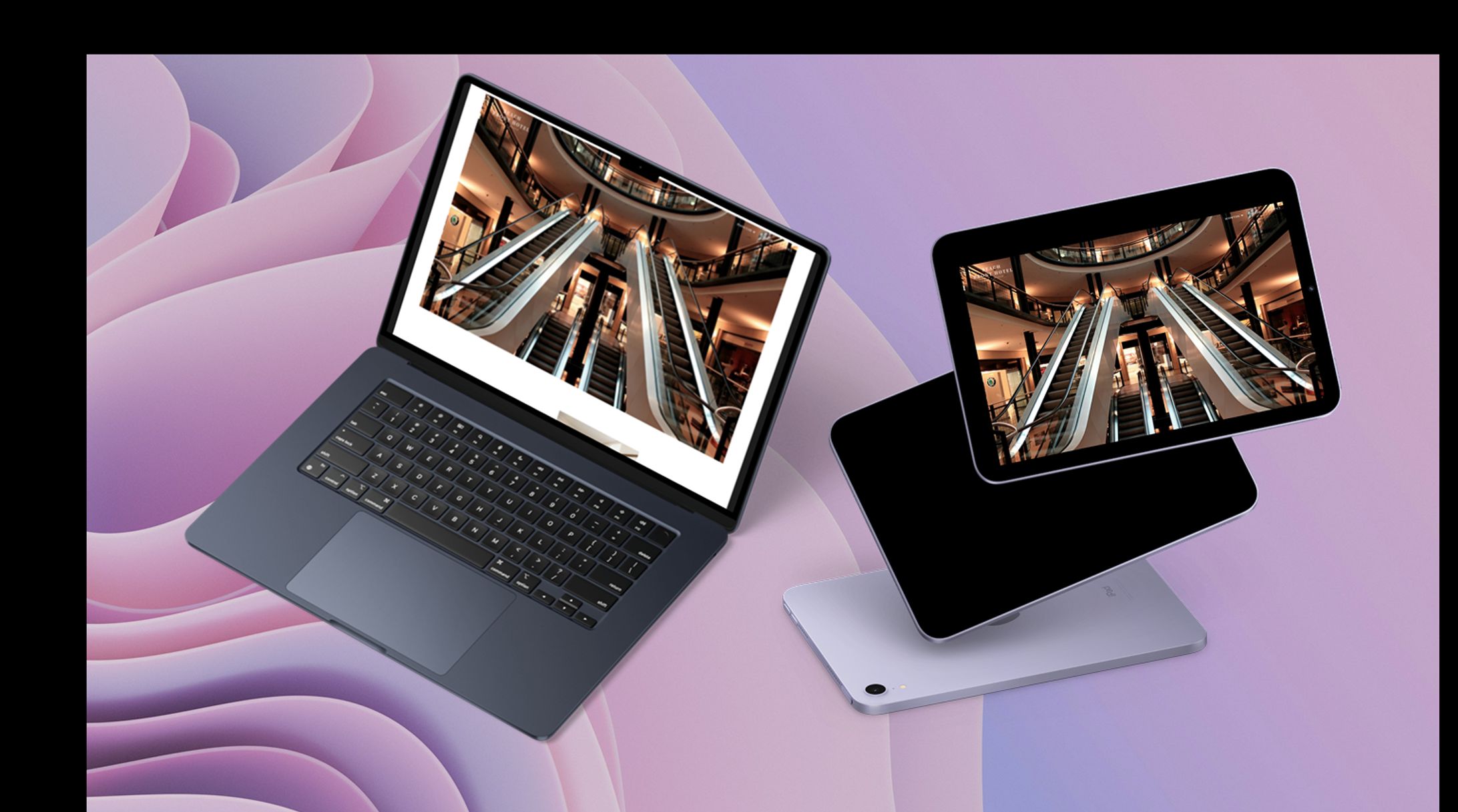 WEBサイトを制作しました　架空のポートフォリオ「BEACH FRONT HOTEL 」-1