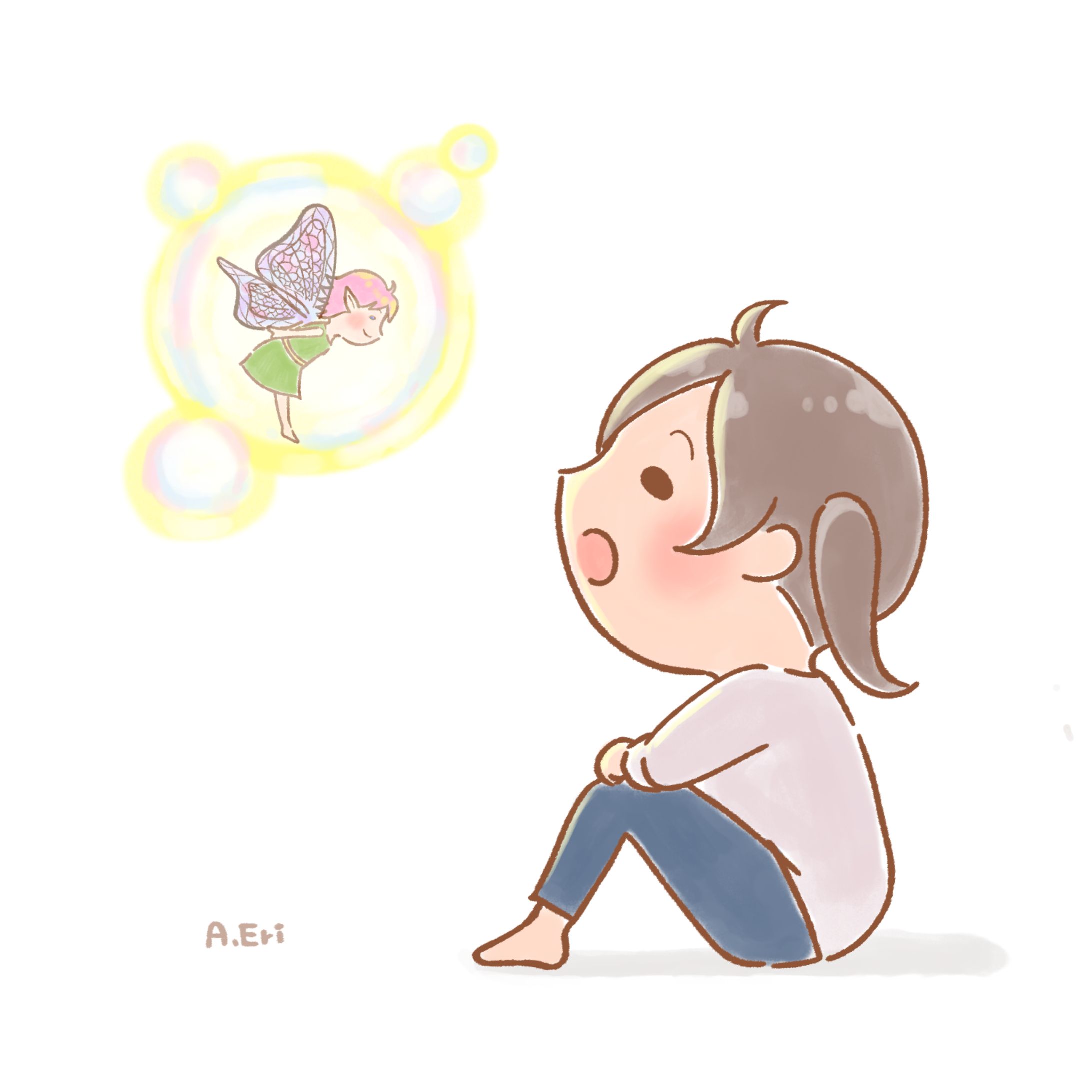 妖精と女の子-1