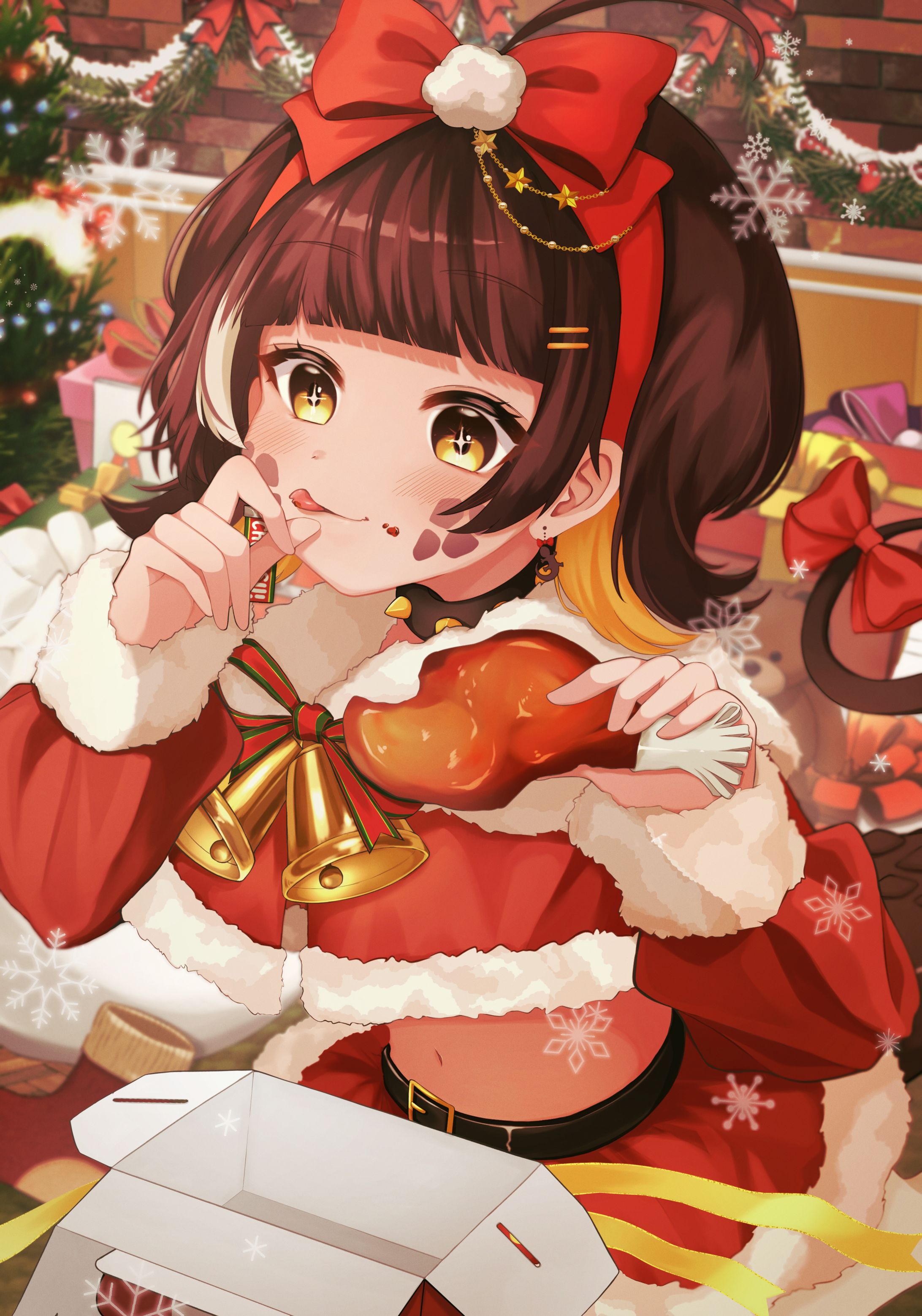 音影カナ　クリスマスイラスト-1