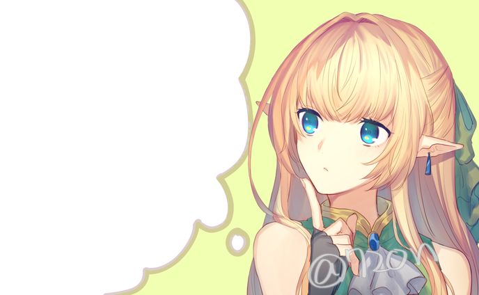 VTuber『エルフの村のふぁる村長』様　動画サムネイルイラスト