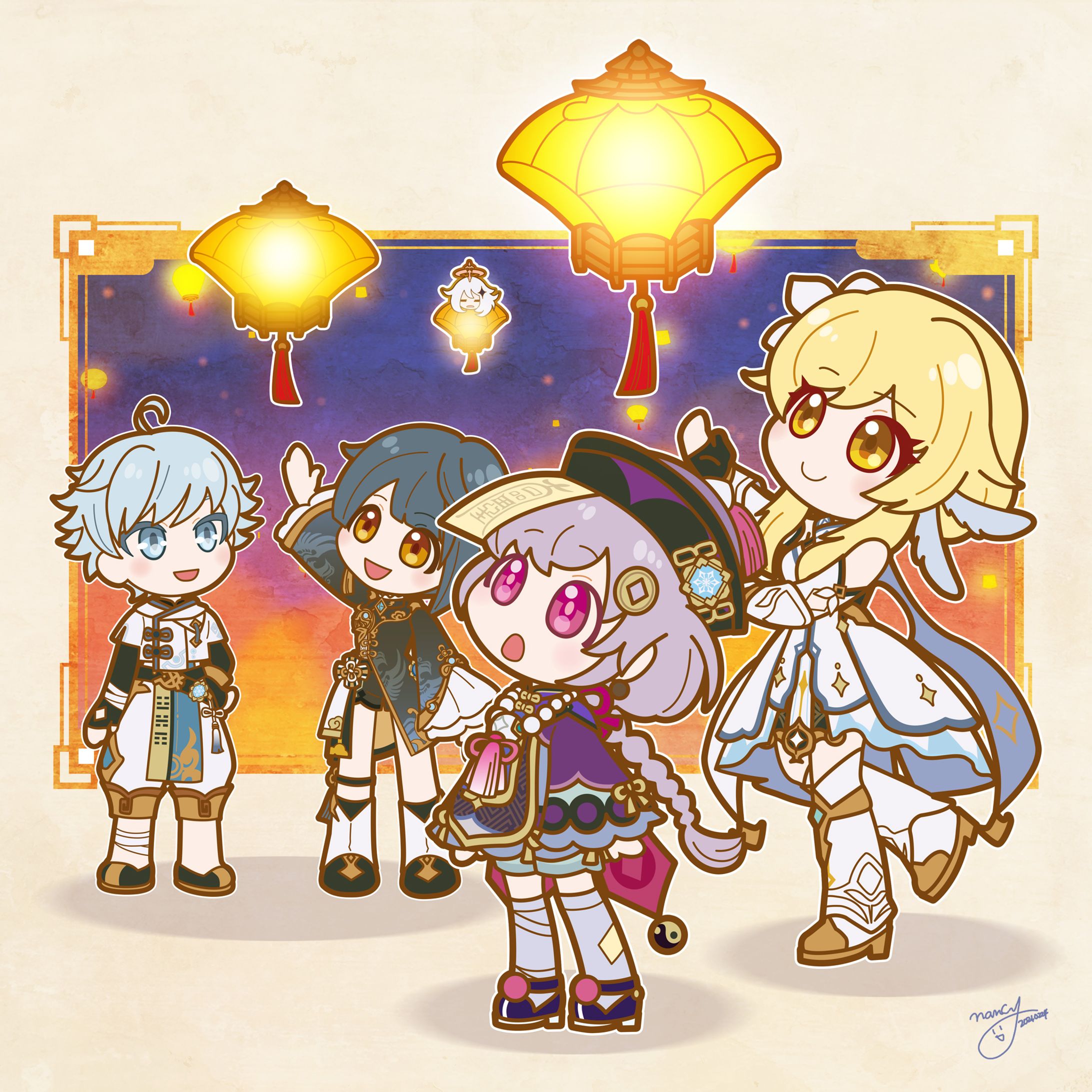 【二次創作】SDキャラ・illustrator（3枚）-1