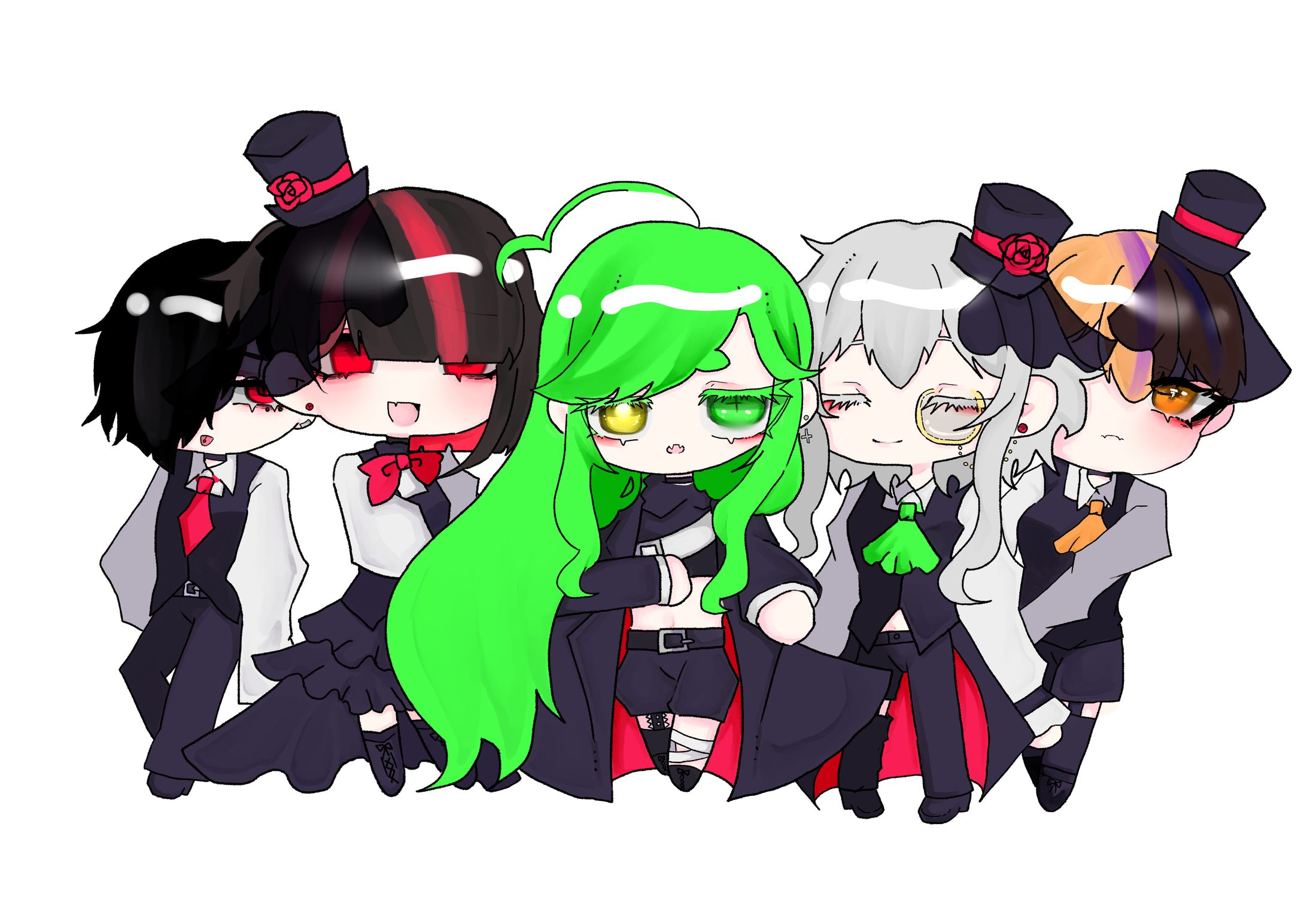 【卒業制作】一般ヲタクFAアイドル化（ミニキャラ）-1