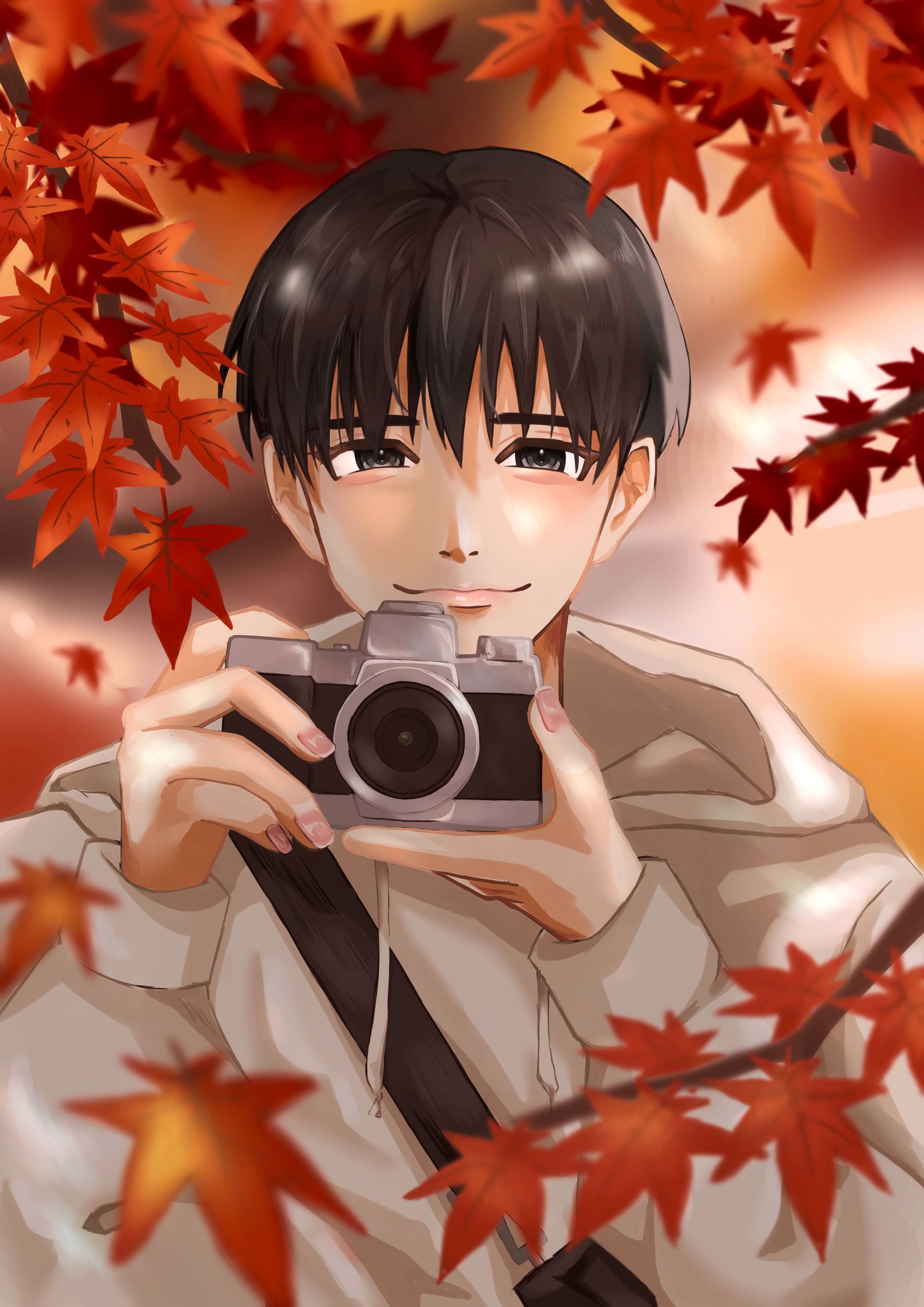 【イラスト】きみと秋日和-1