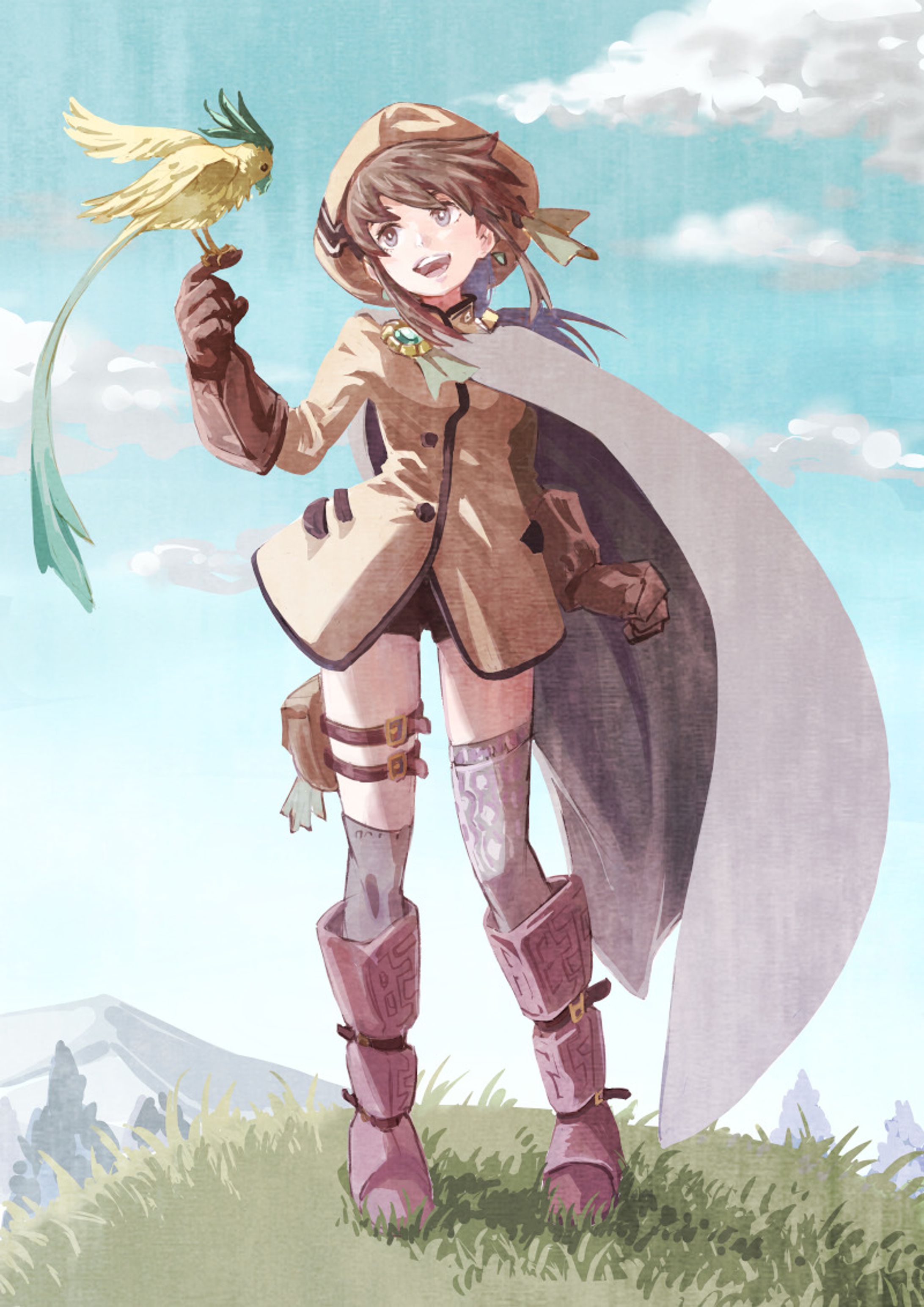 ファンタジー系イラスト - 鳥使い-1