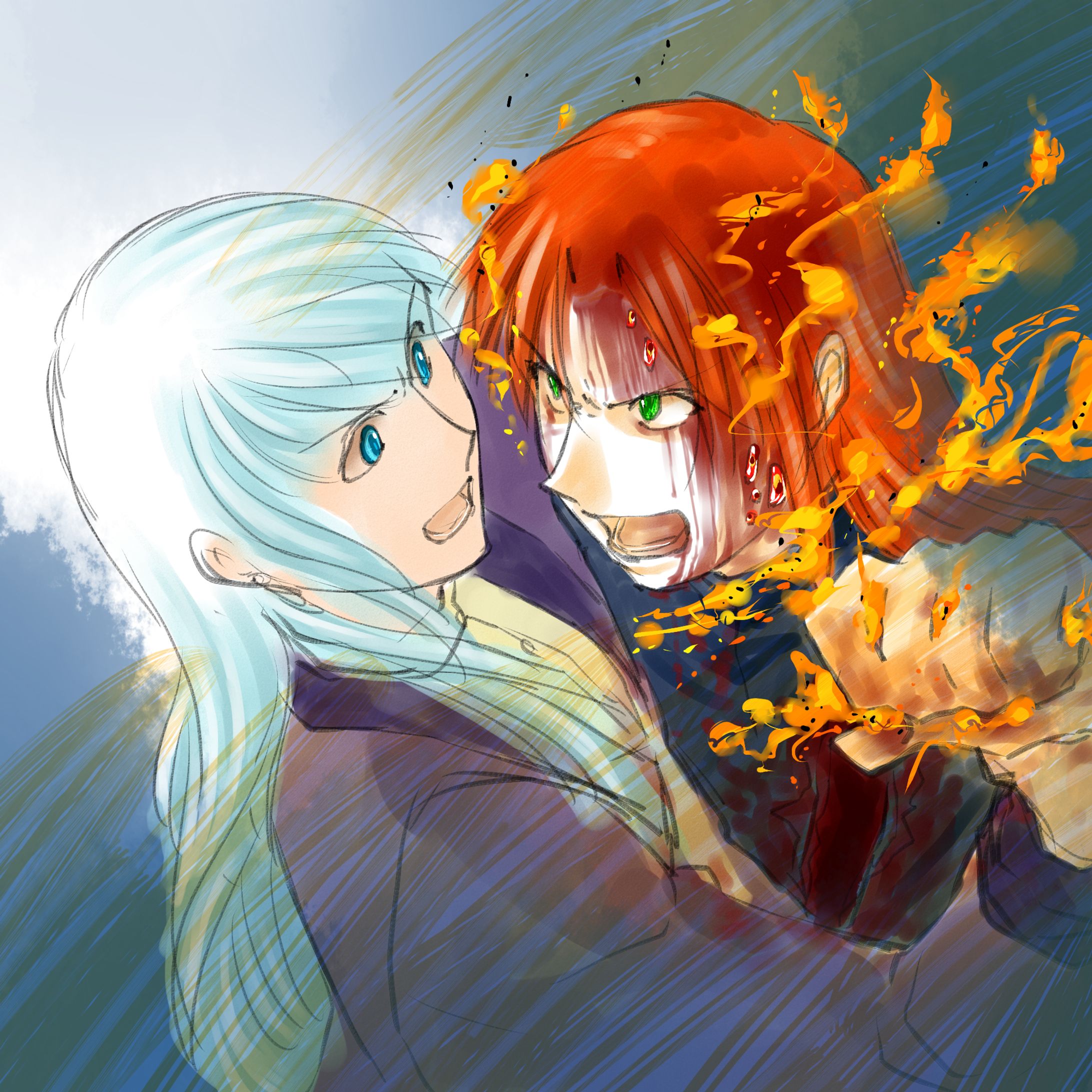 【自創作】OC（長髪男子）-1