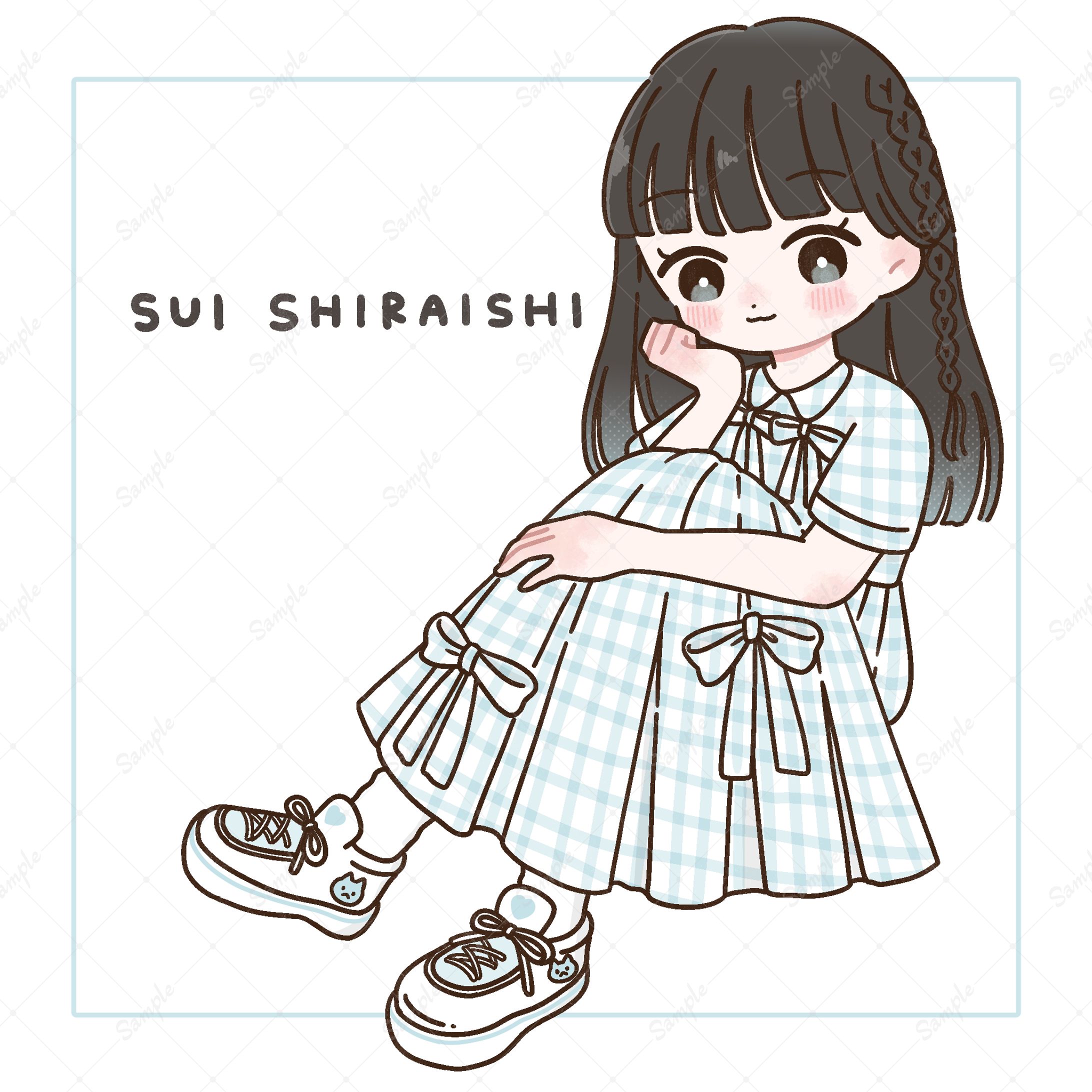 ネコプラpixx. | 白石すい様 生誕イラスト-1