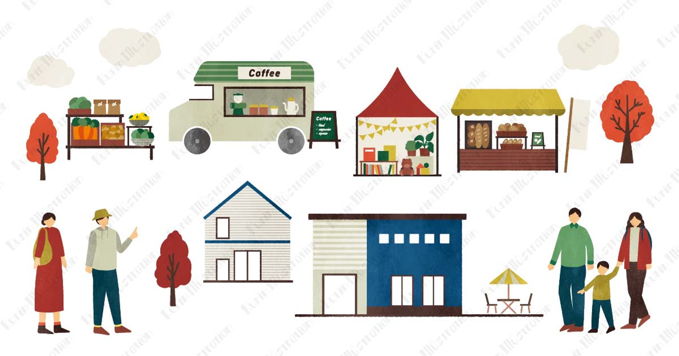 イベント広告用カットイラスト-1