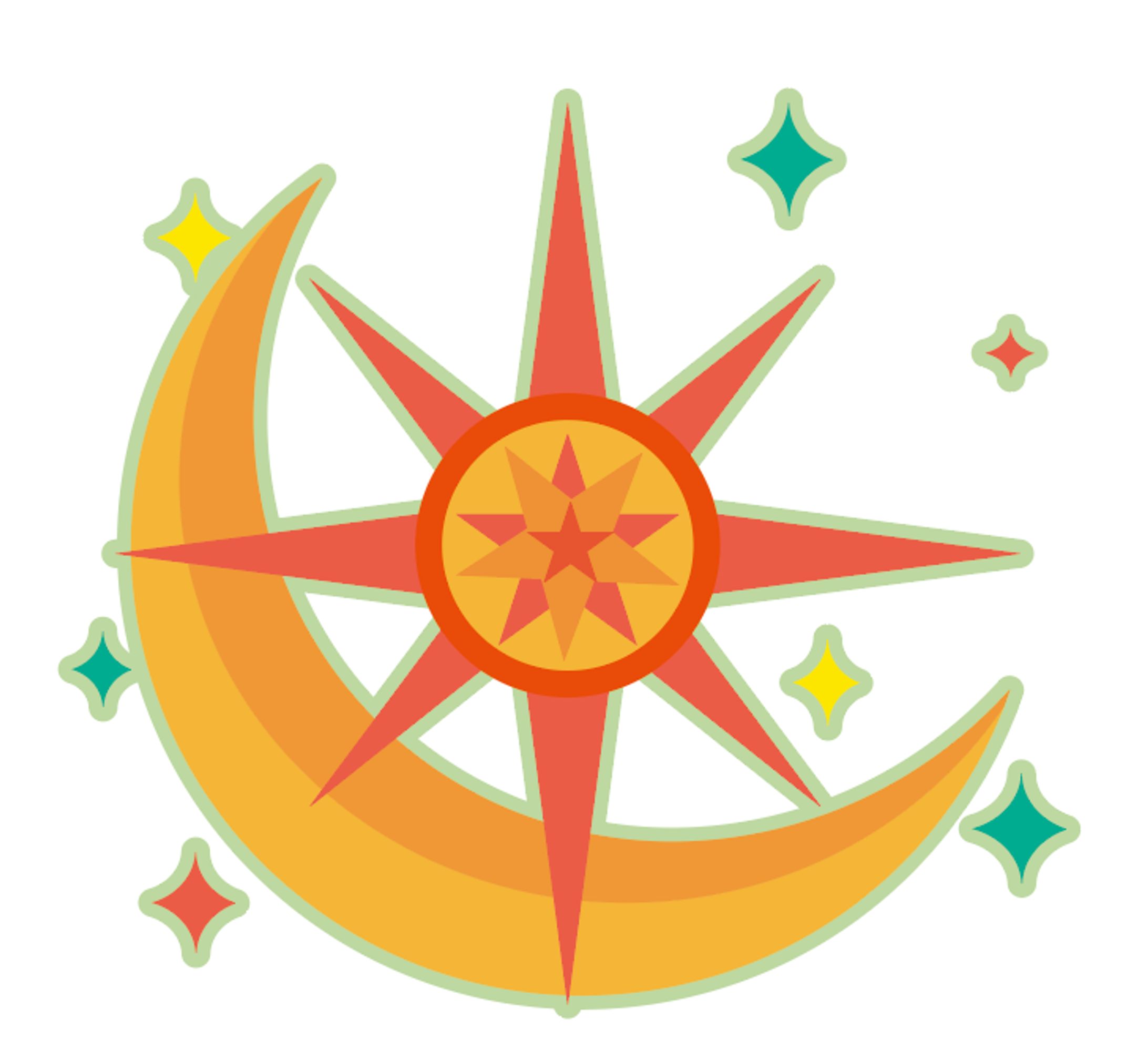 太陽と月のロゴイラスト-1