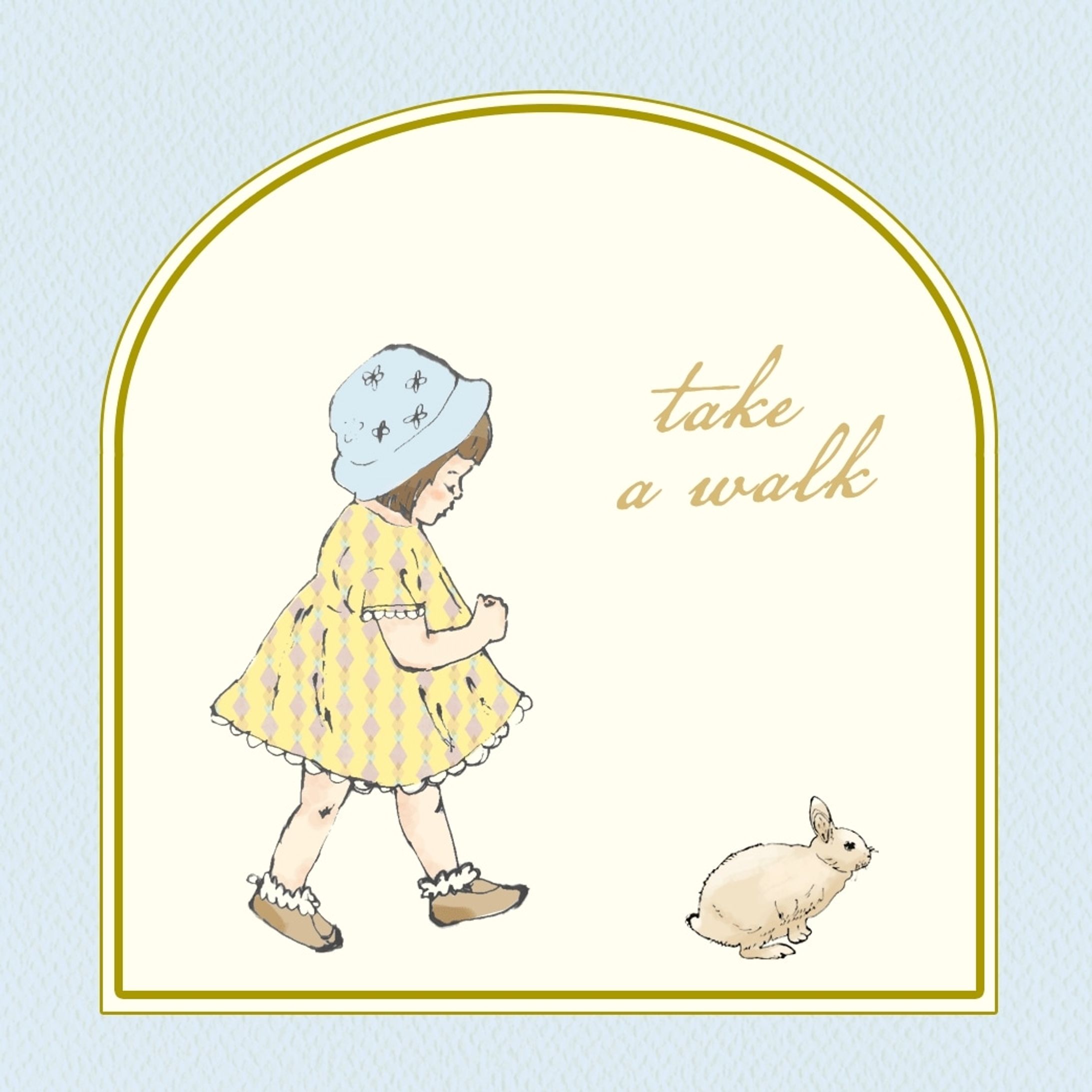 女の子とうさぎ-1