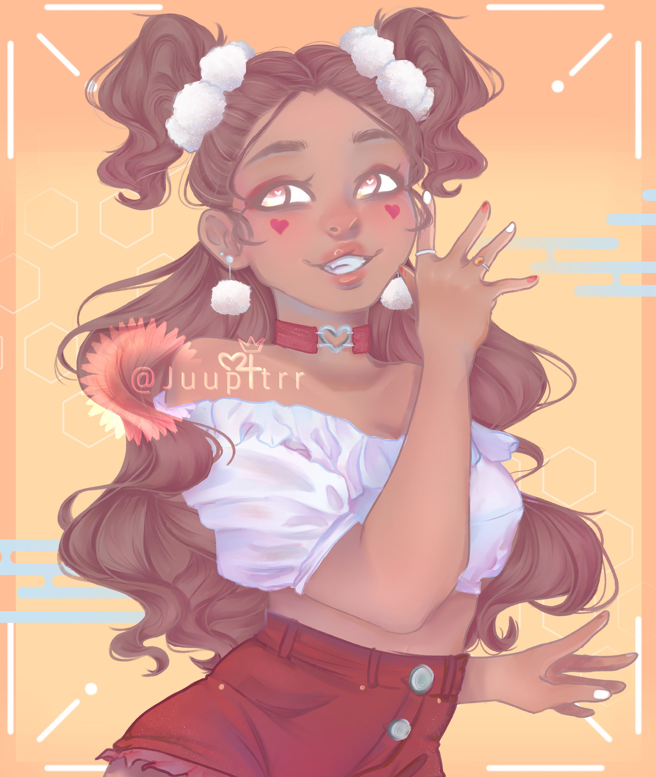 Original Character Art - Dahlia Halfbody -1