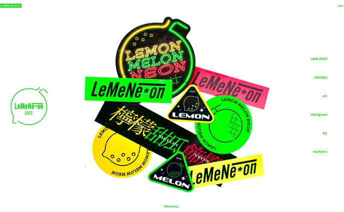 LEMONMELONNEON2023 - グッズデザイン
