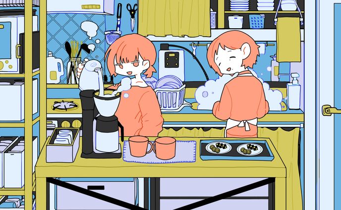 日常、イラストレーション