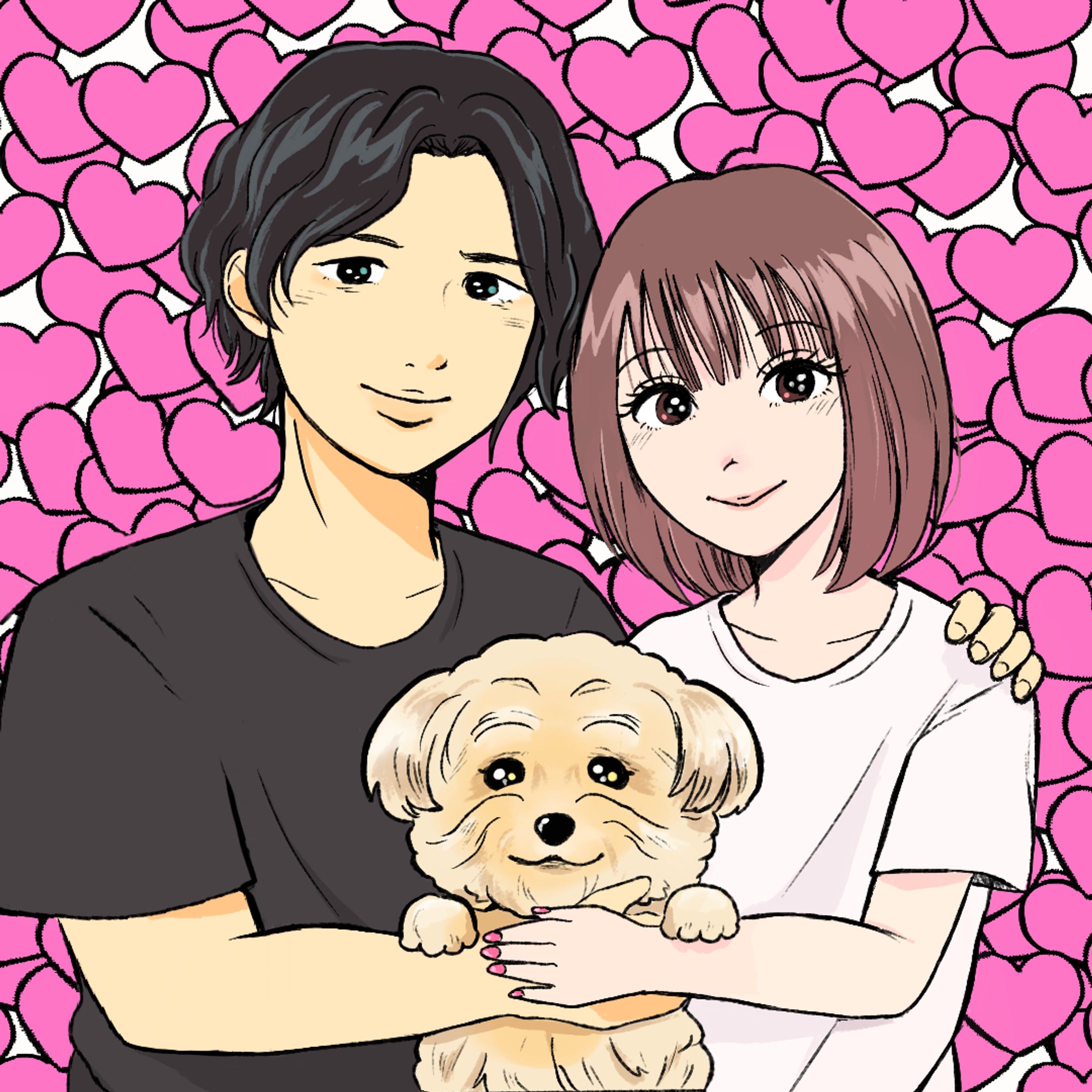 【個人様】家族似顔絵イラスト-1