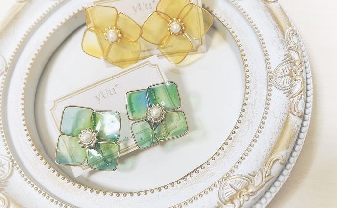 紫陽花ピアス/イヤリング