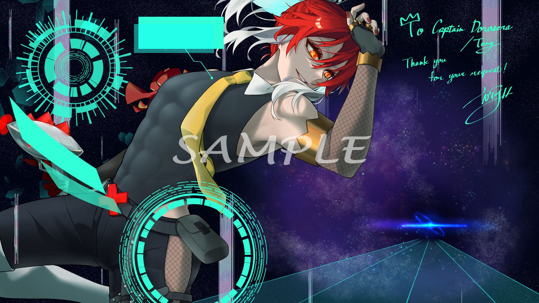 【ご依頼】Vtuber Antonius Drosera様/一枚絵【2023】-1