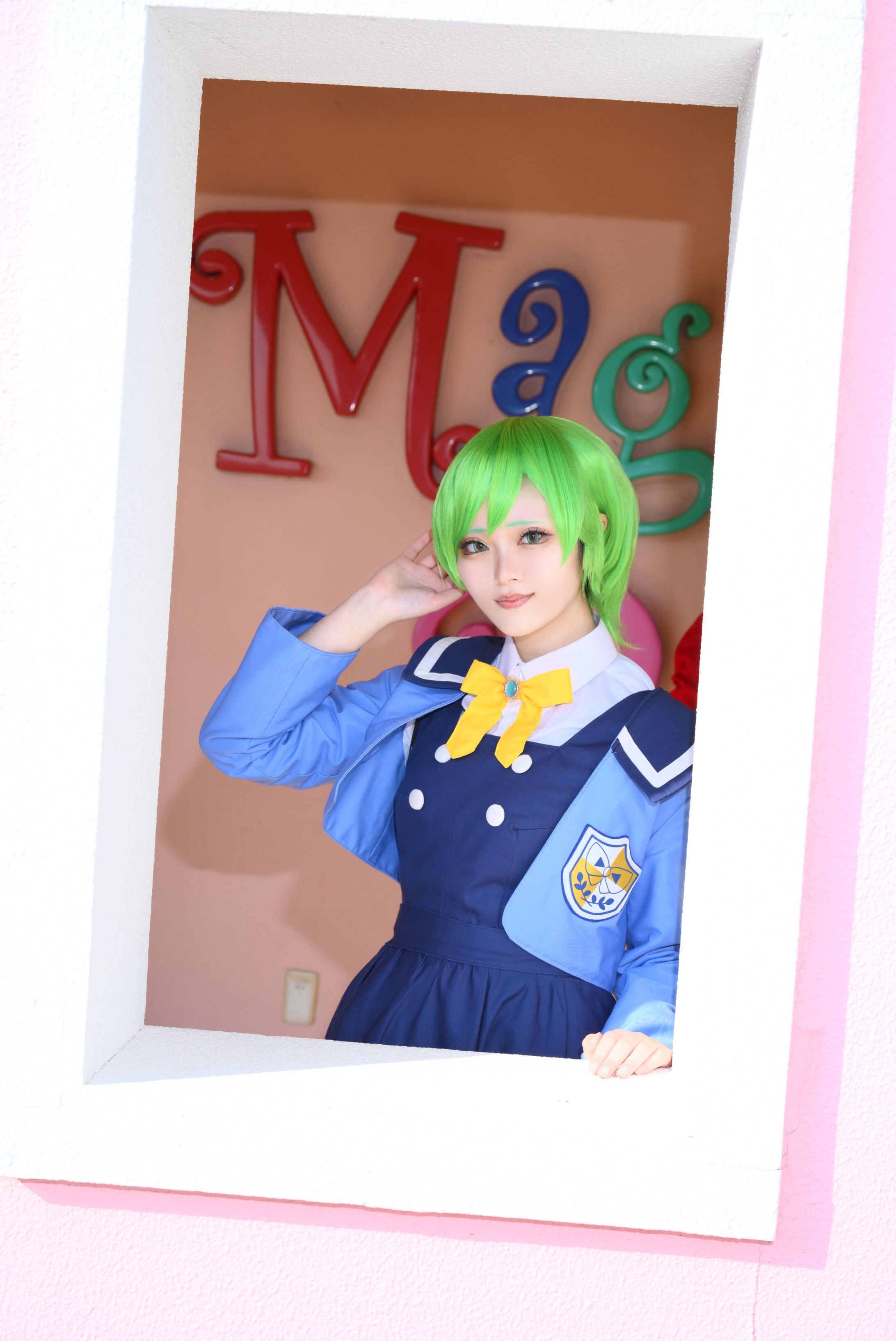 コス写真（三ツ葉アイリ/パラダイス学園2年生制服）-1