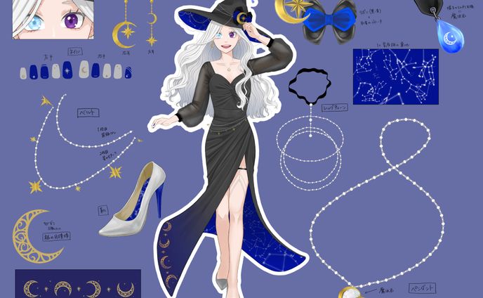 VTuber想定 デザイン