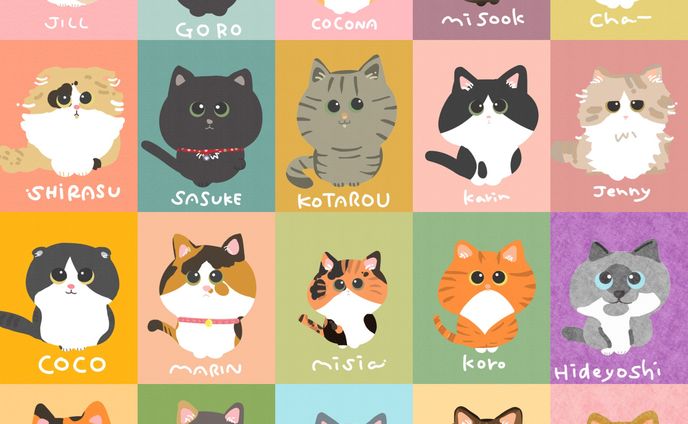 猫似顔絵企画