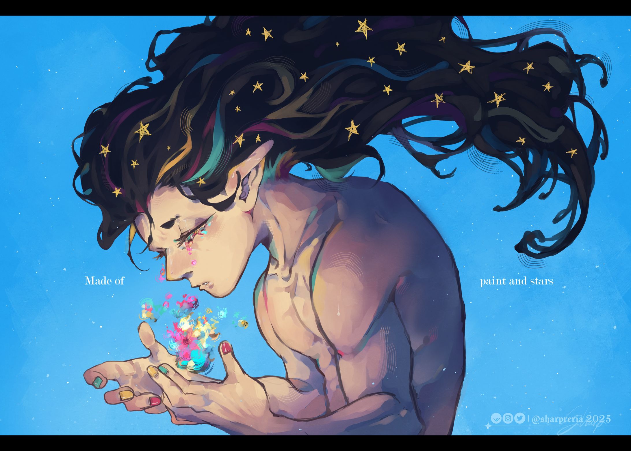 Paint and stars-1