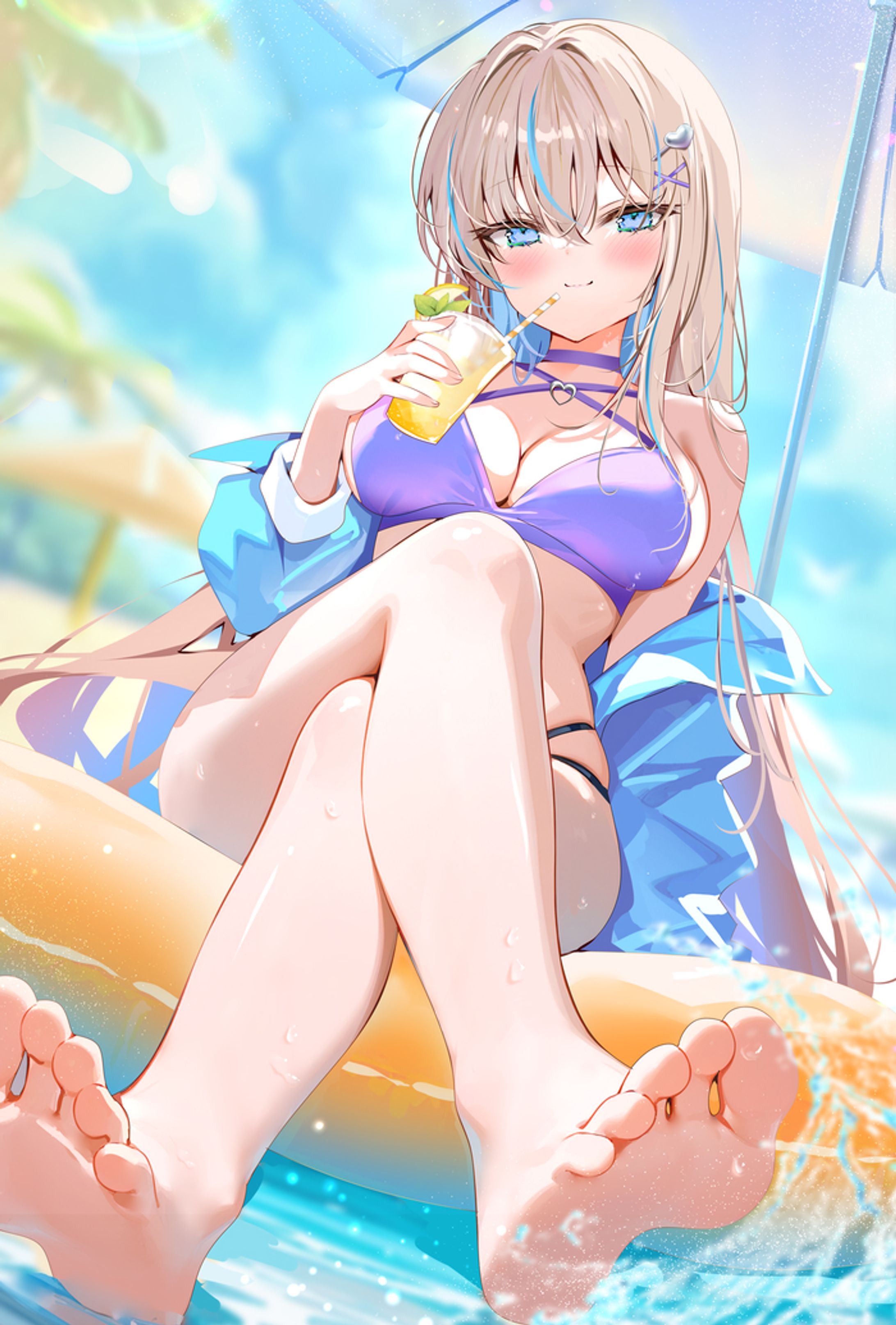 うちのこ「白ギャルちゃん」水着ver.-1