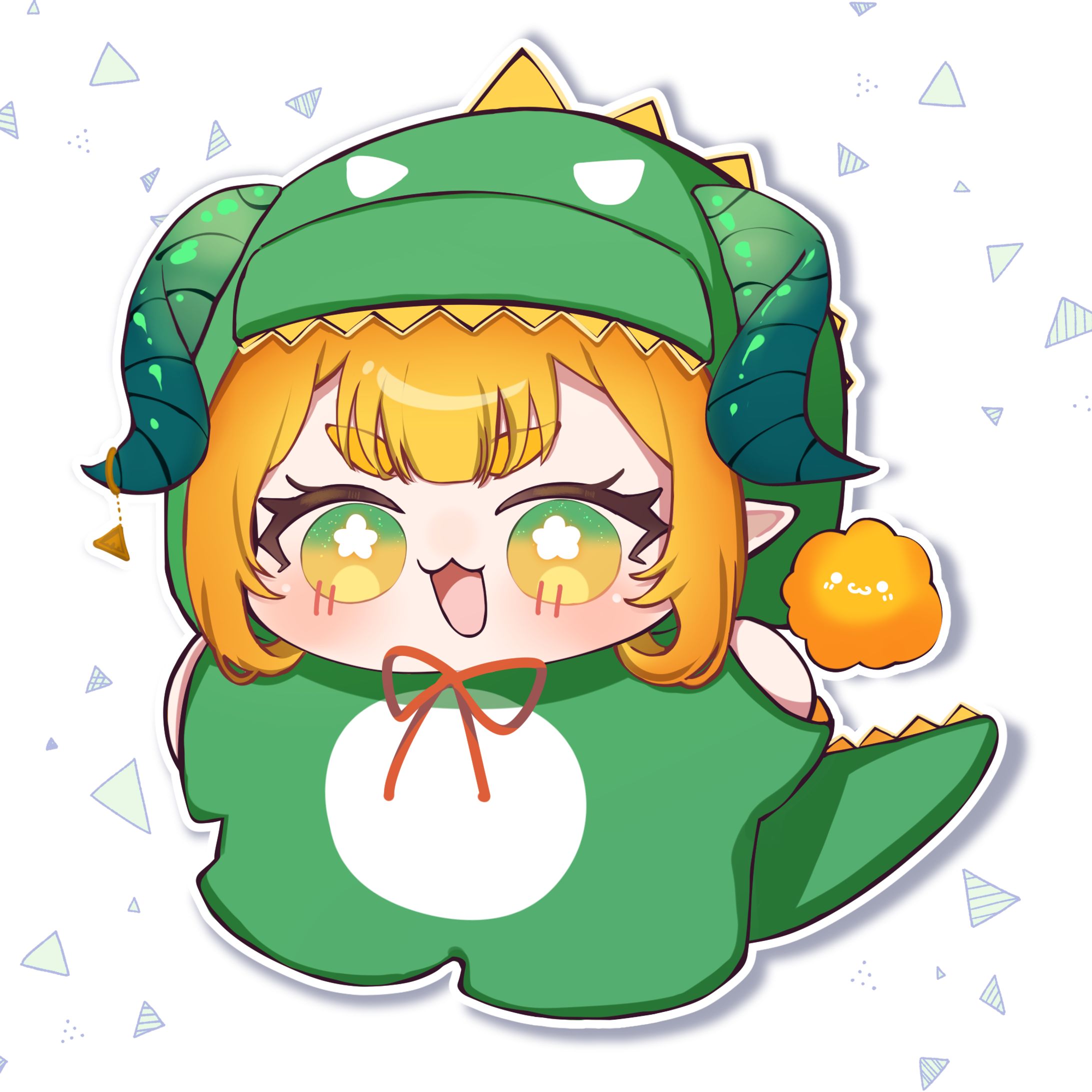 【お仕事】侵略型ﾄﾞﾗｺﾞﾝｶﾞｰﾙまあむ様 ミニキャライラスト-1