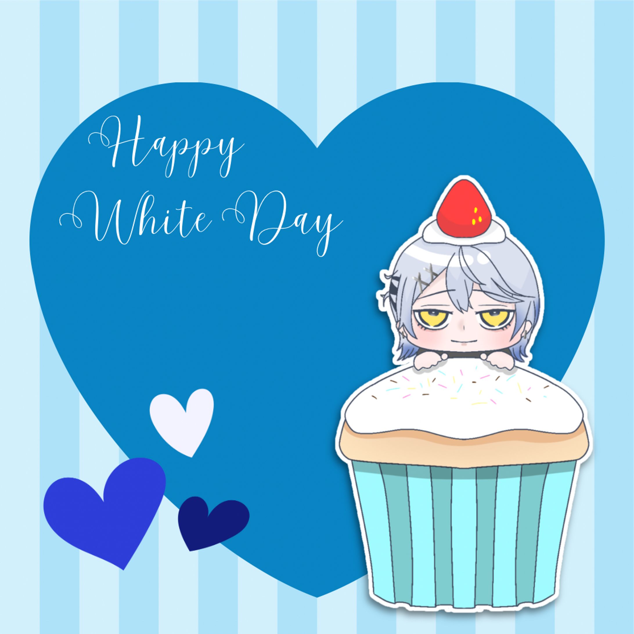 彼霞ユズ様　ゆるもちミニキャラ　※背景以外のイラストのみ-1