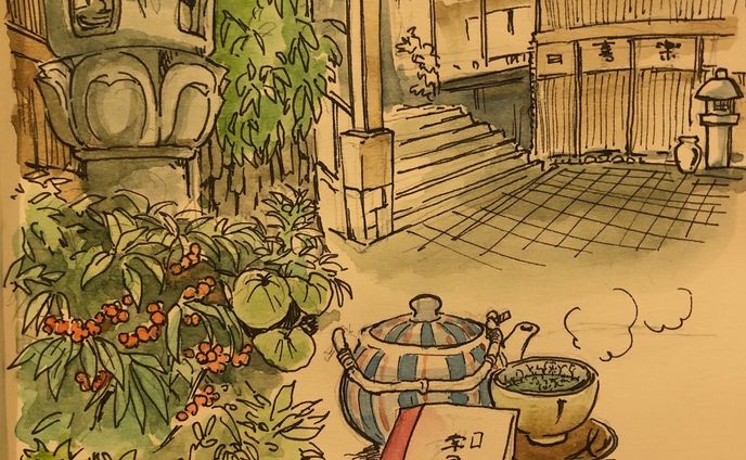 水彩画　旅行記